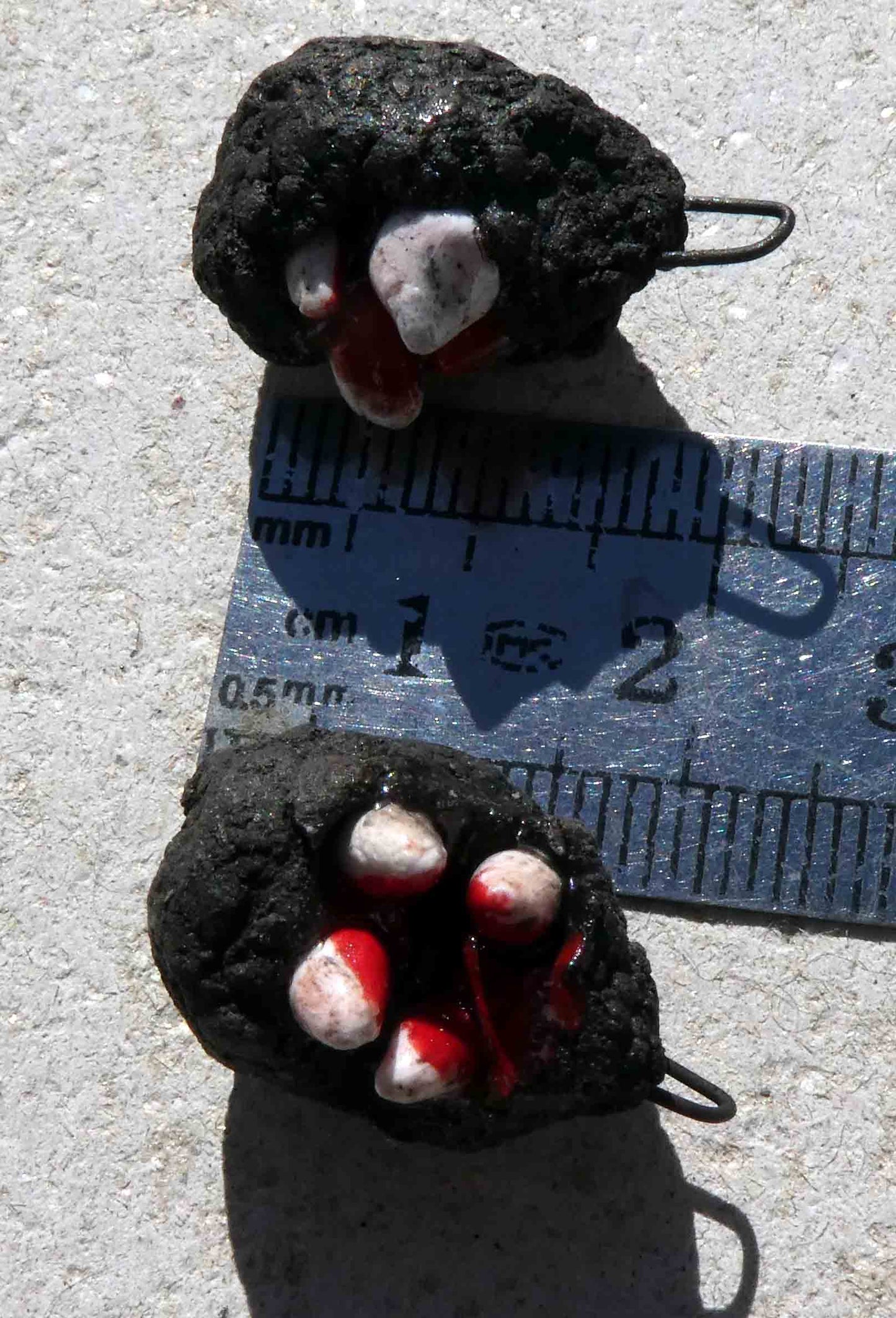 Ceramic Creepy Biters Earring Charms