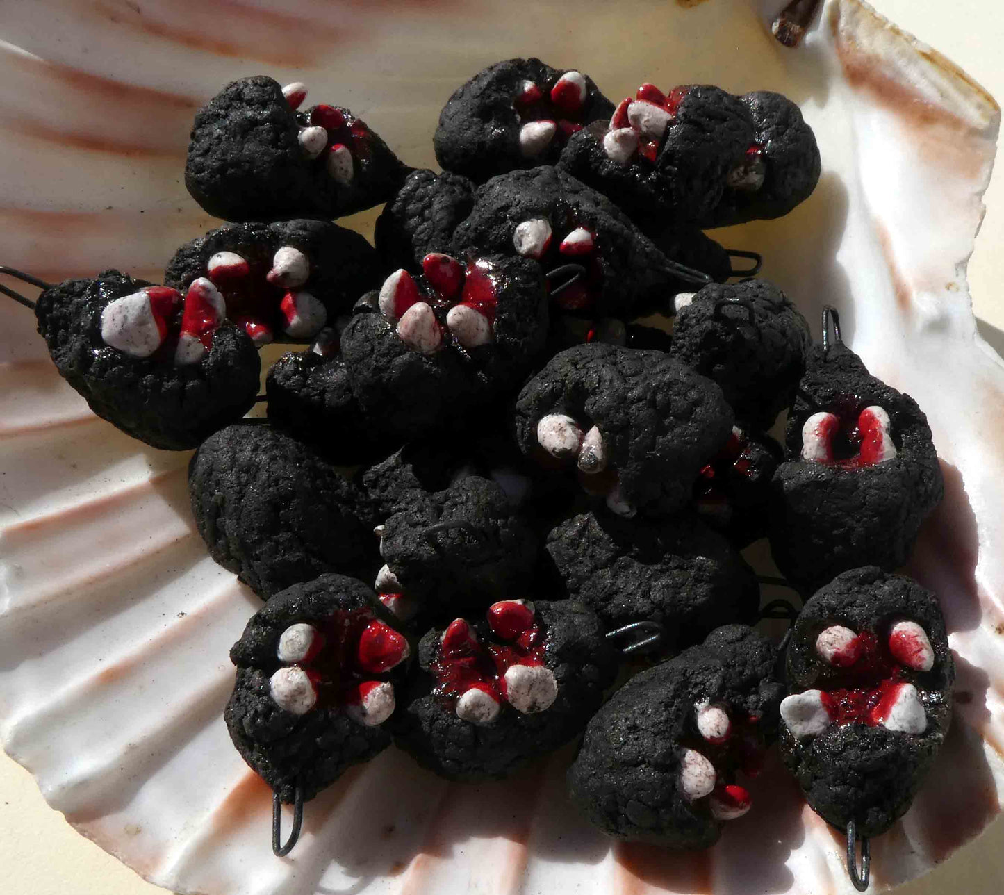 Ceramic Creepy Biters Earring Charms