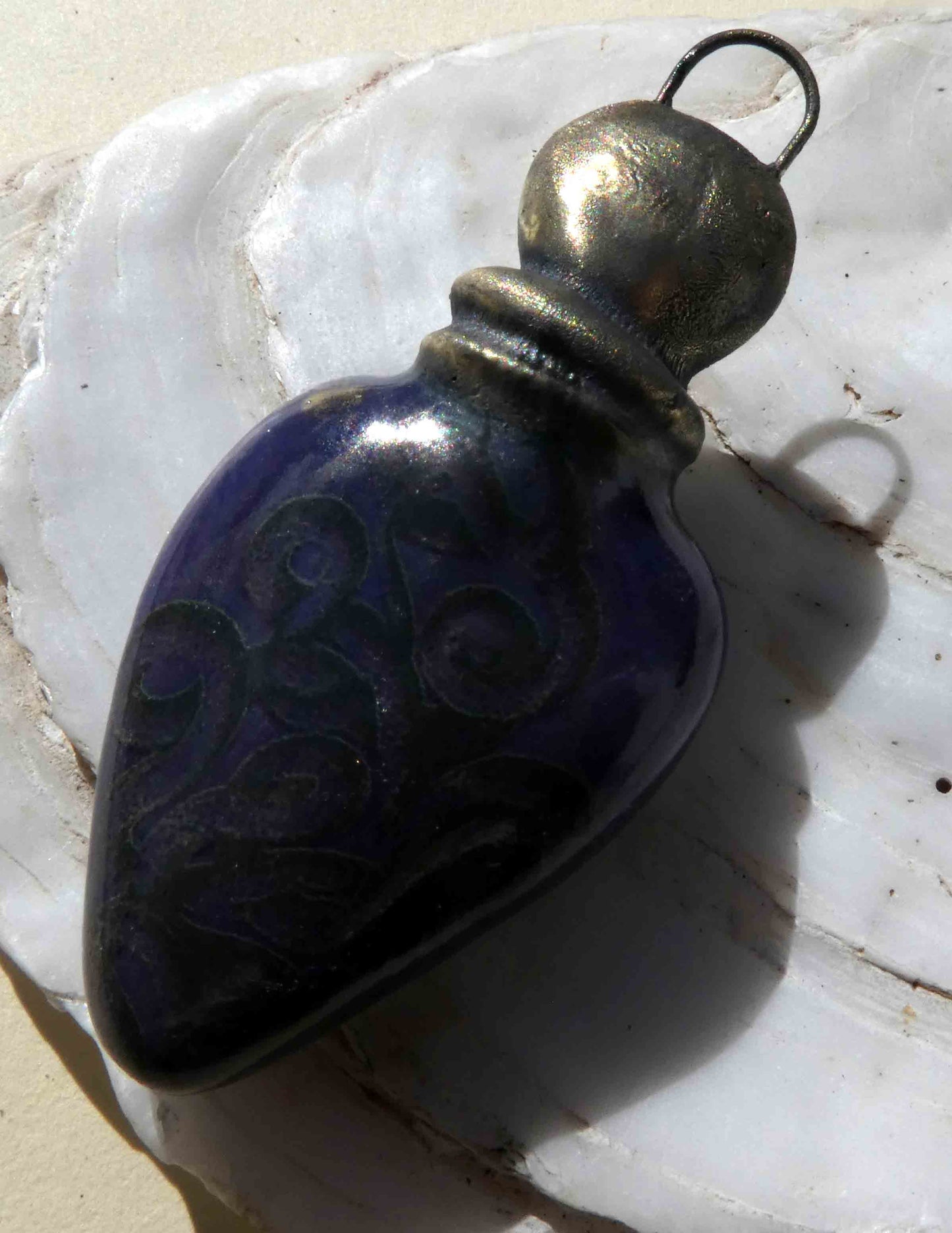 Ceramic Poison Bottle Mini Pendant #2