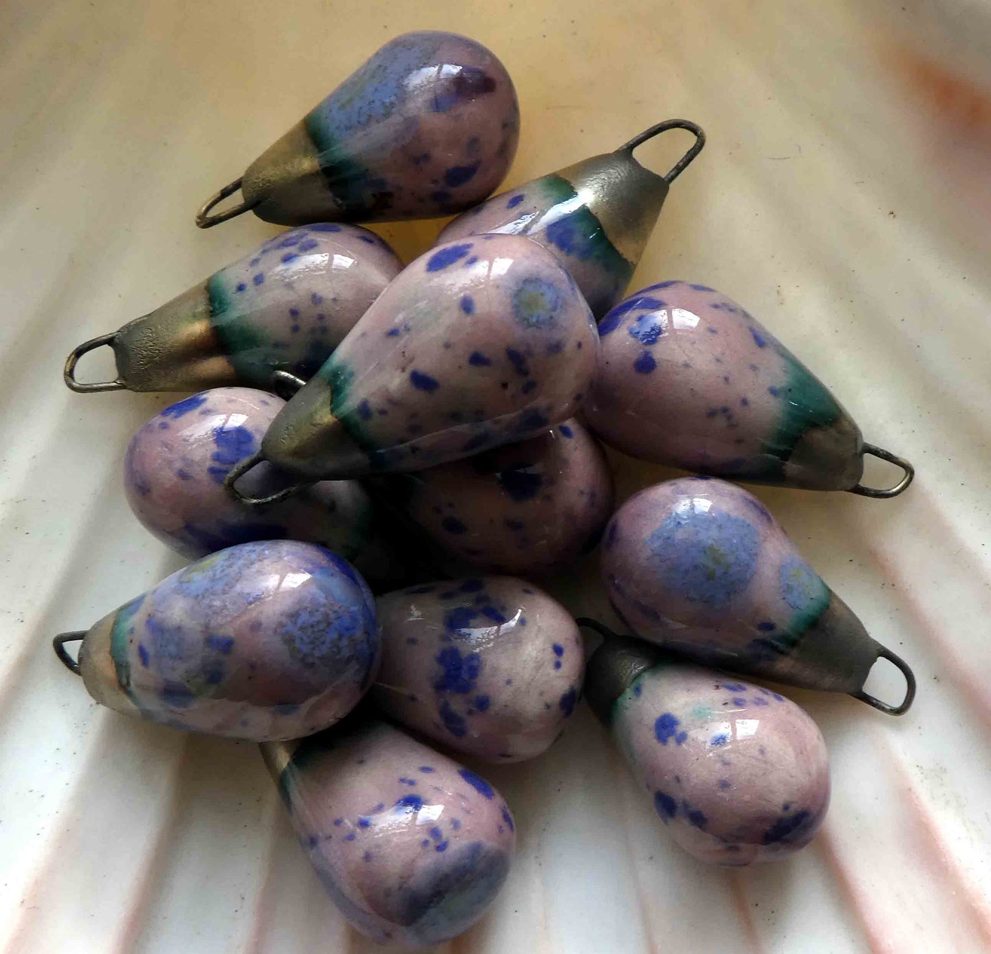 Ceramic Drops Earring Charms -Berry Berry Pie