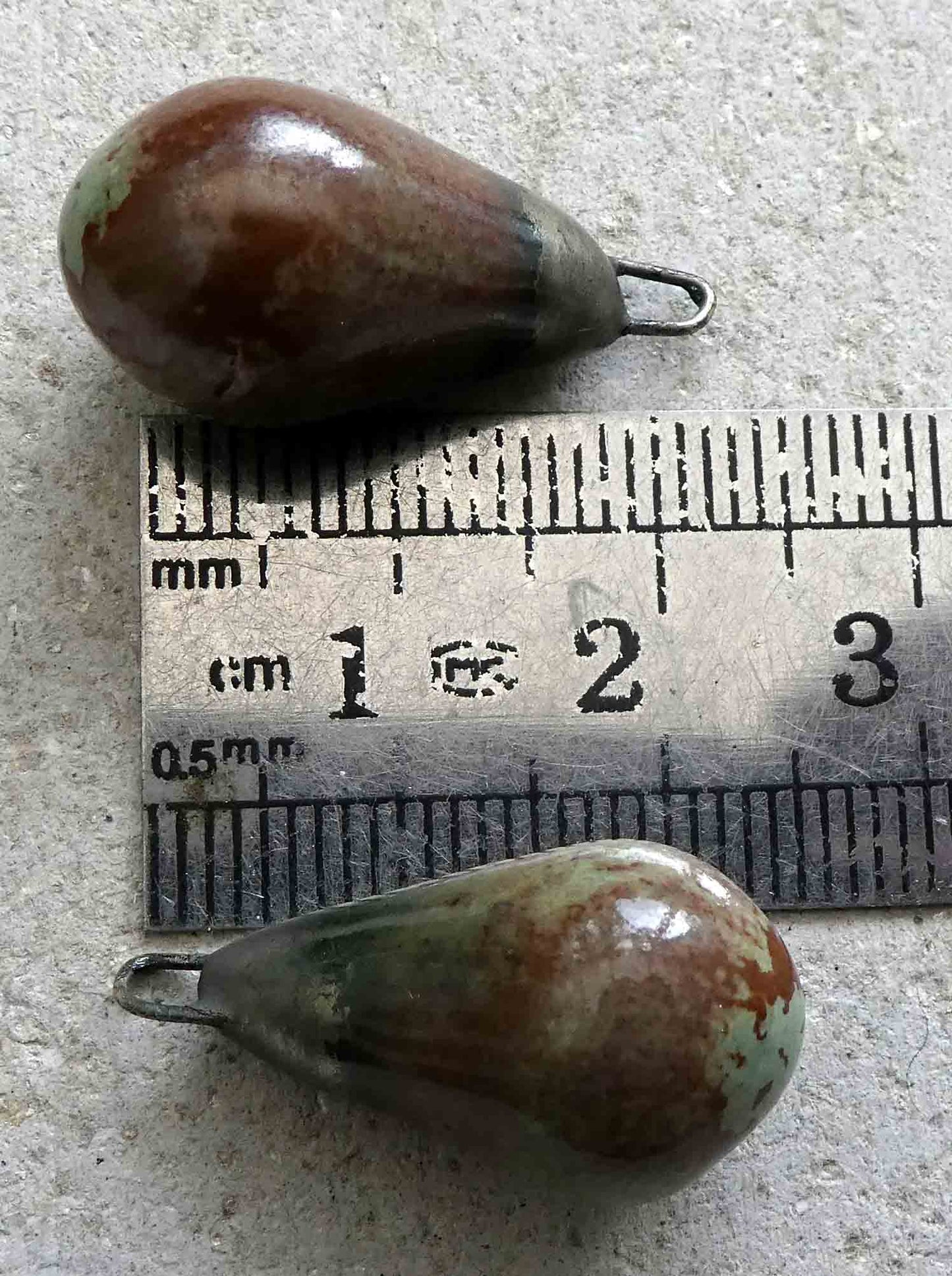 Ceramic Drops Earring Charms -Muddy Waters