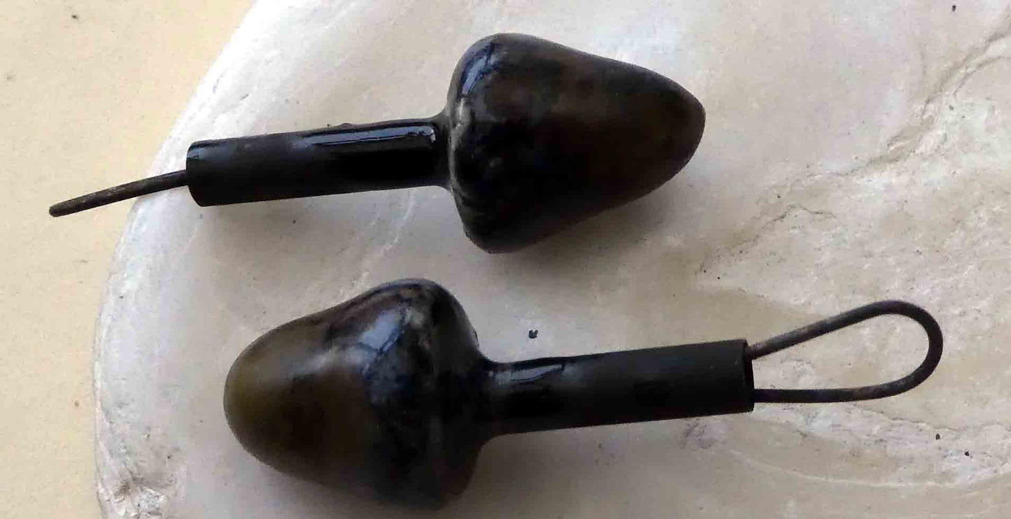 Ceramic Conical Tube Earring Charms -Eternal Galaxy