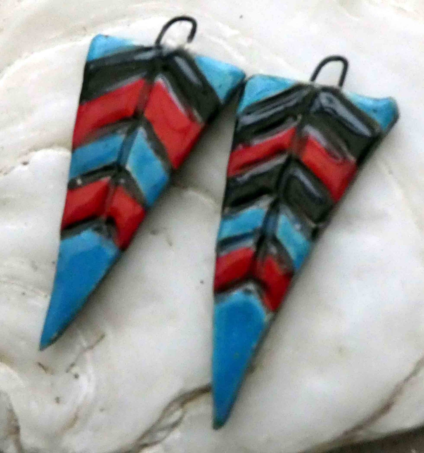 Ceramic Dagger Earring Charms #4