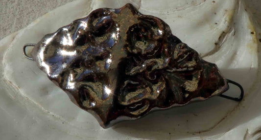 Ceramic Textured Bracelet Bar - Rose Gold