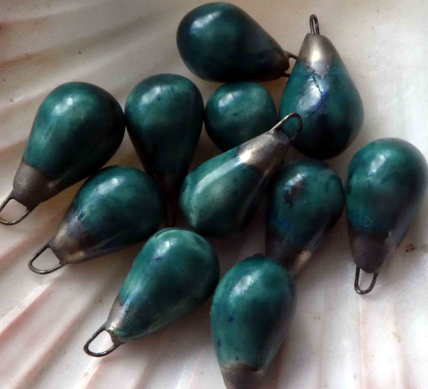 Ceramic Spikes Earring Charms -Dragonfly