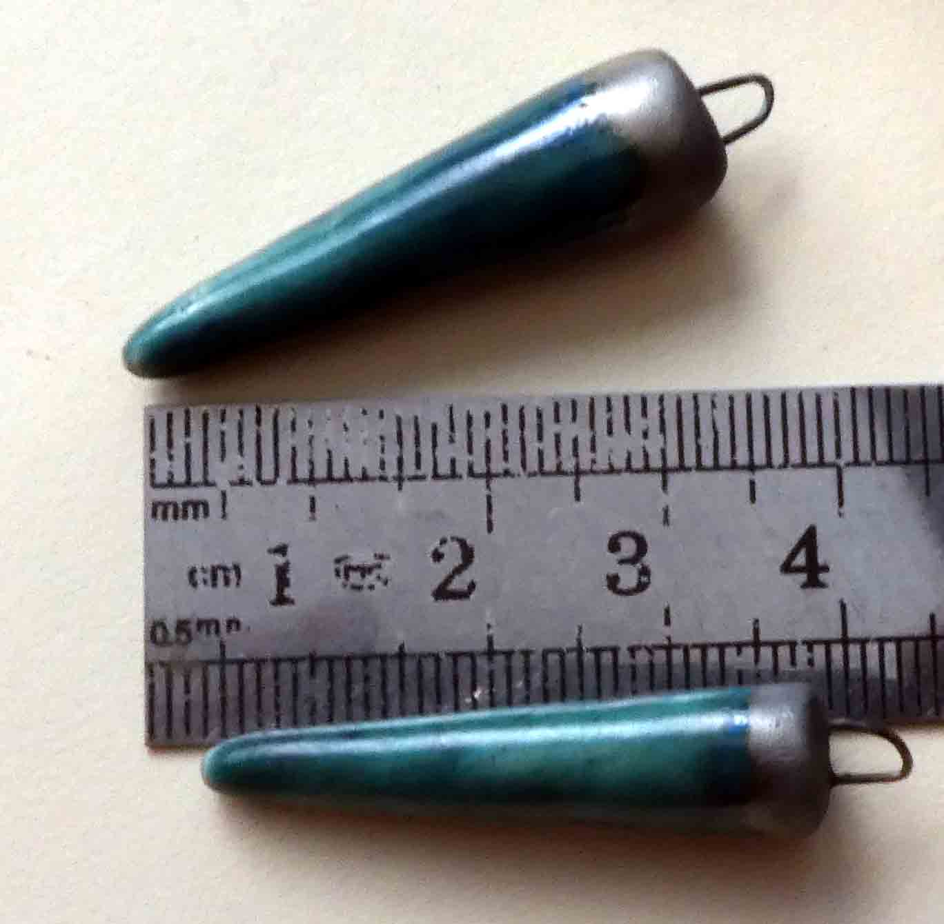 Ceramic Spikes Earring Charms -Dragonfly