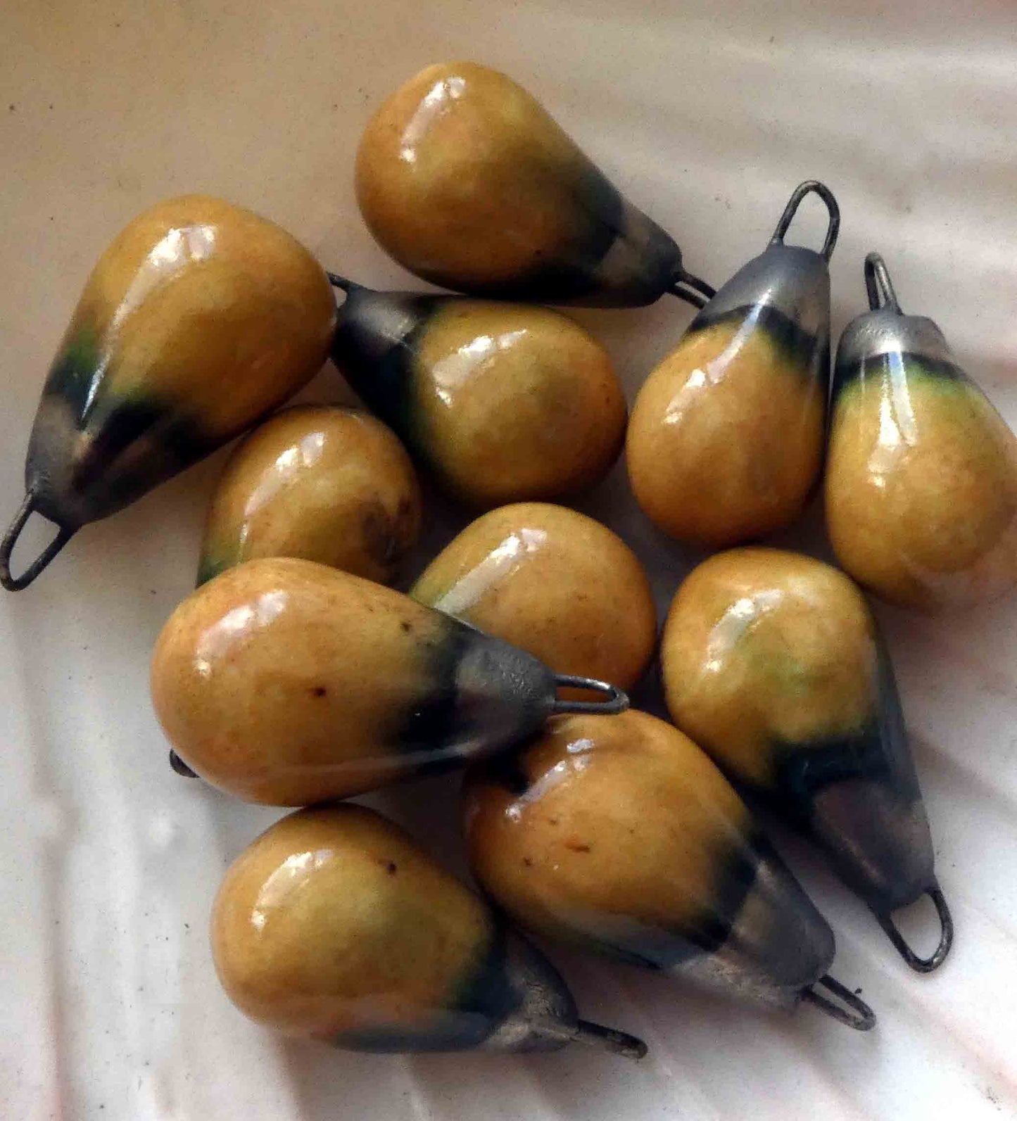 Ceramic Drops Earring Charms -Desert Tortoise