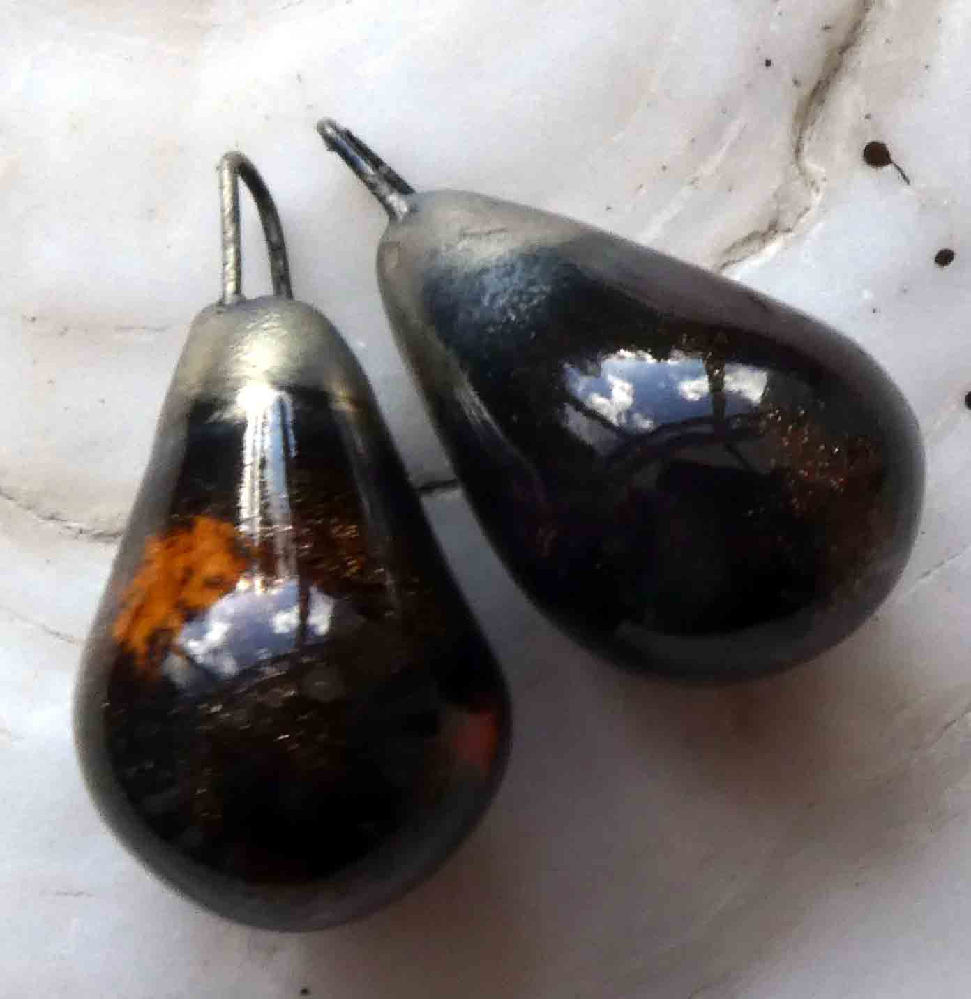 Ceramic Drops Earring Charms -Tangerine Dream