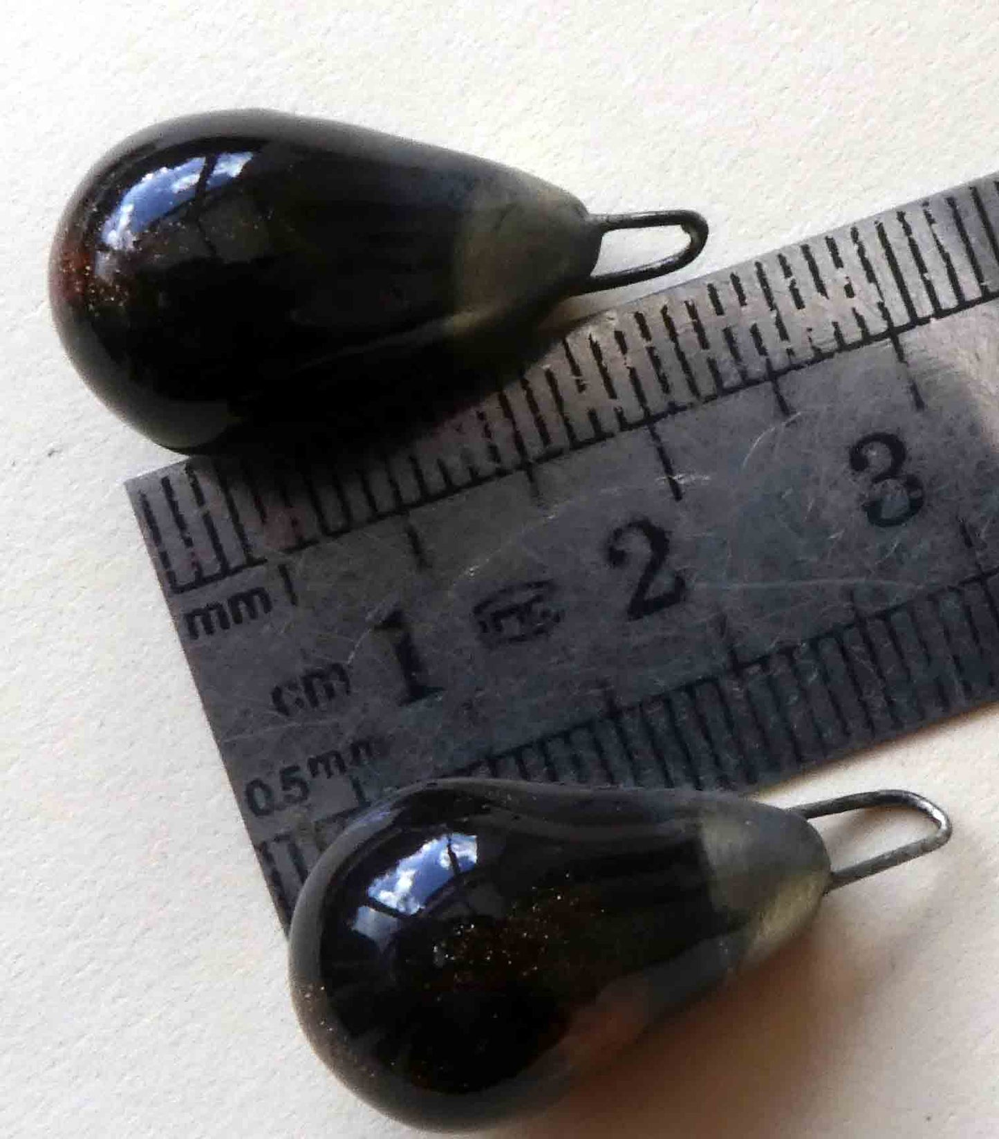 Ceramic Drops Earring Charms -Tangerine Dream