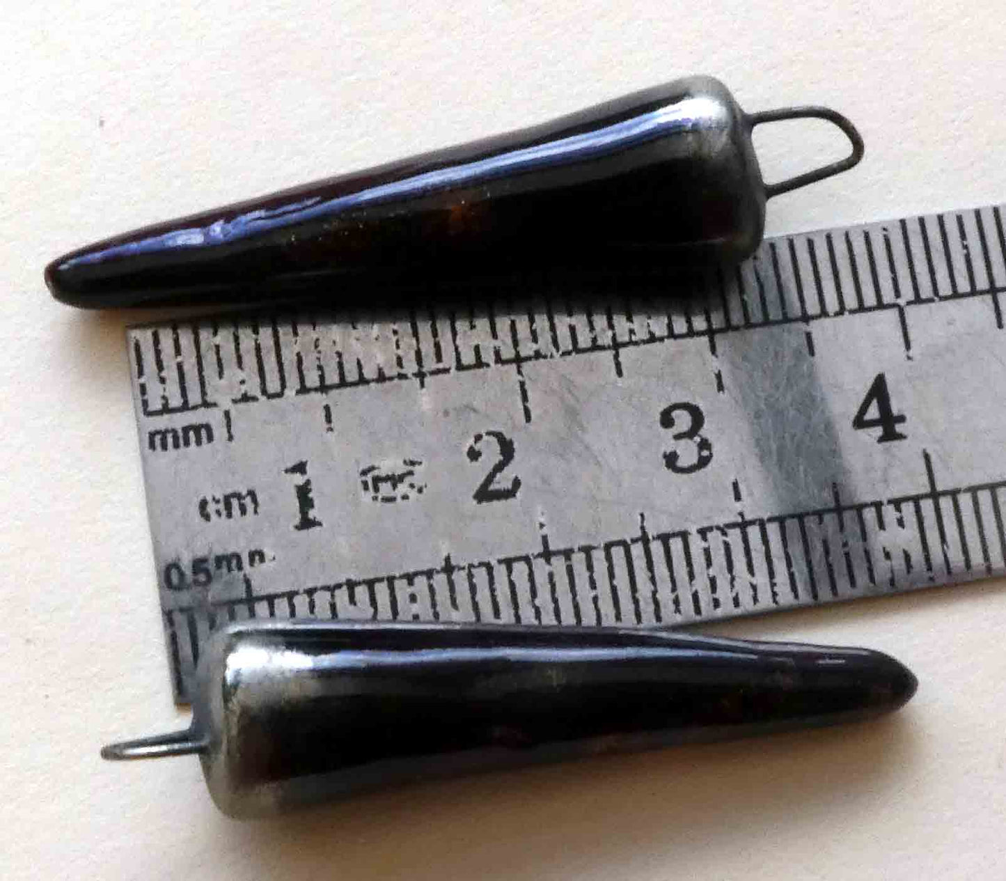 Ceramic Drops Earring Charms -Tangerine Dream