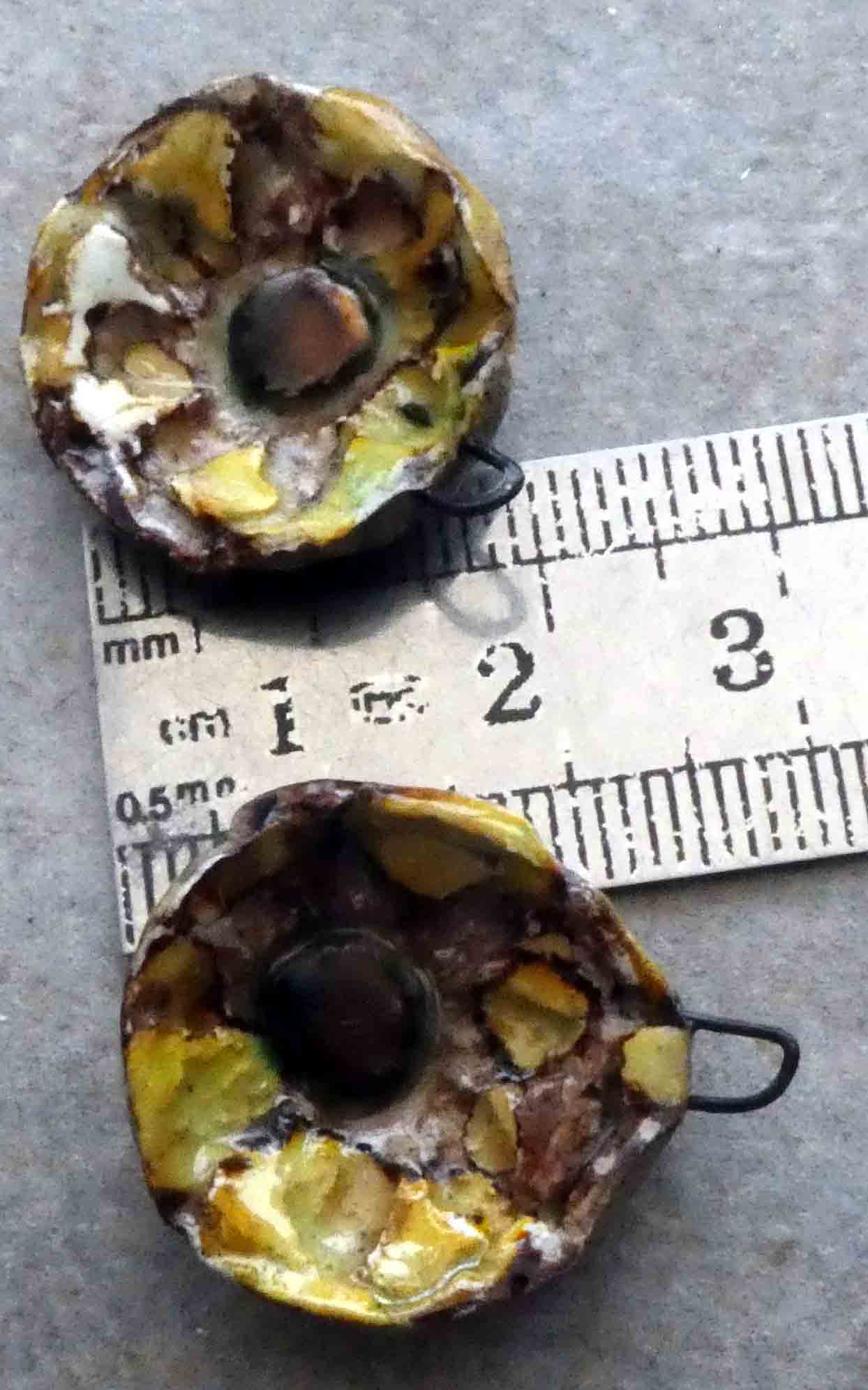 Ceramic Organic Drops Earring Charms #15