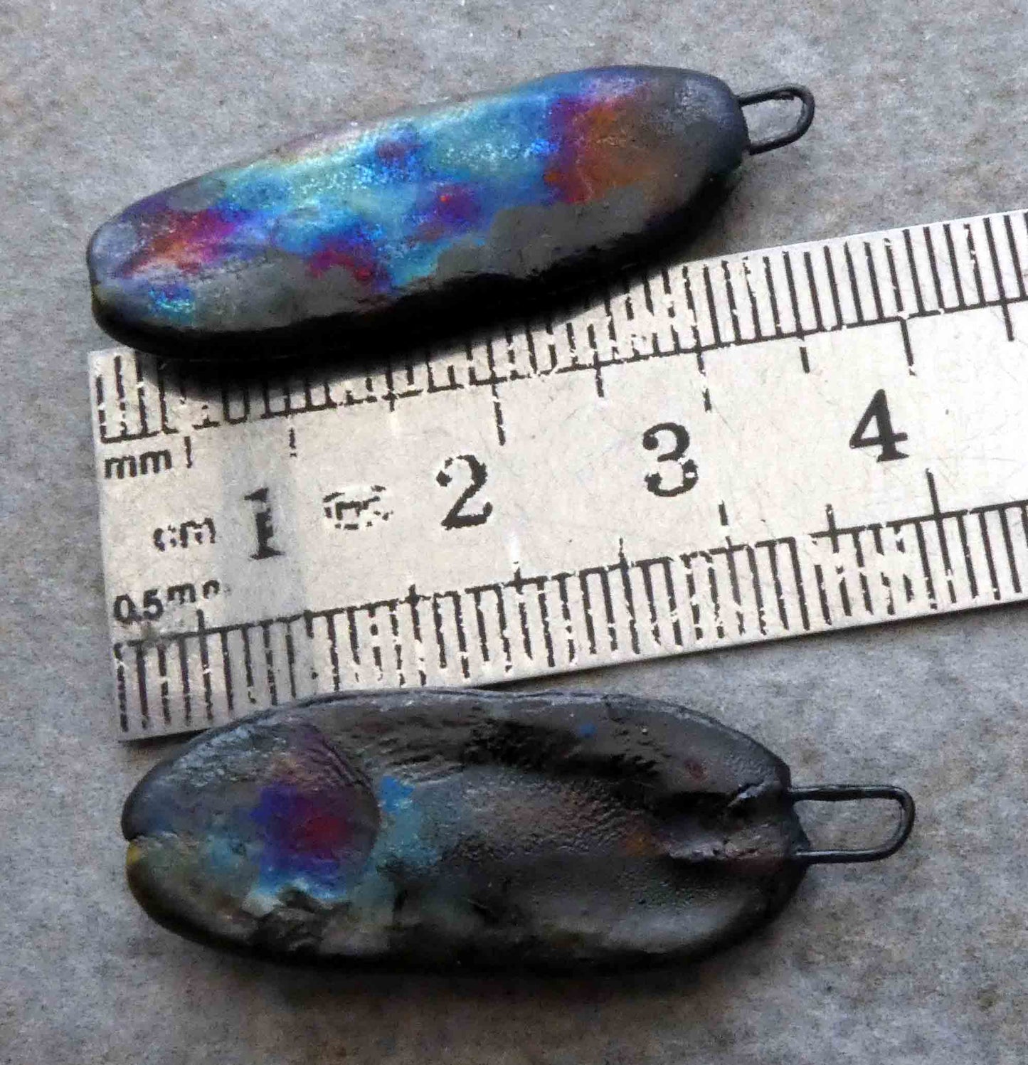 Ceramic Organic Woody Drops Earring Charms #9