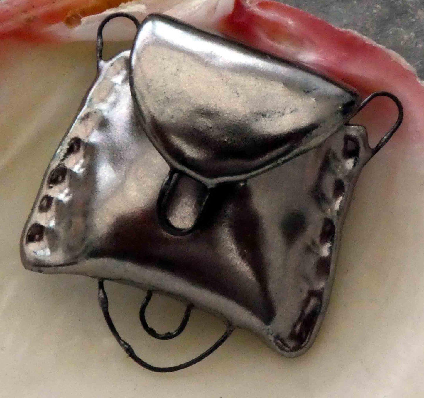 Ceramic Satchel Connector Pendant