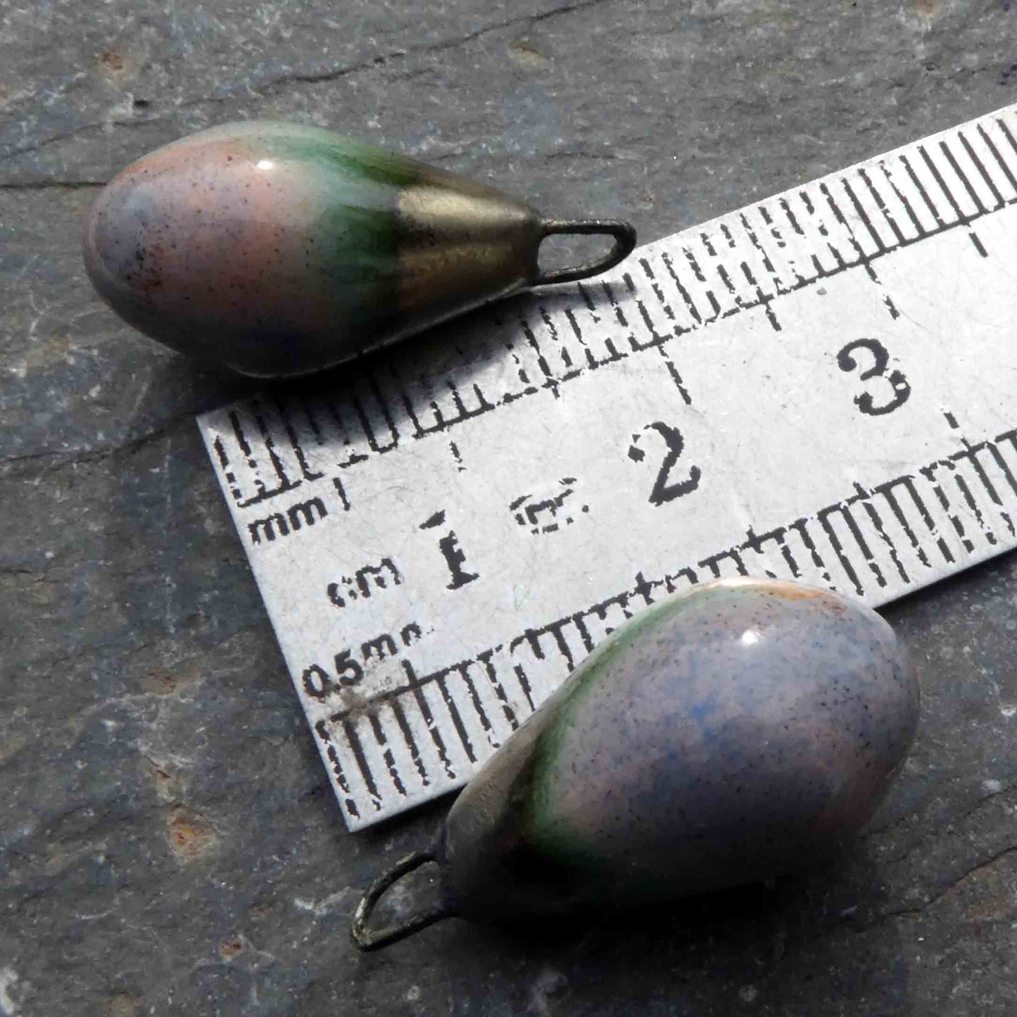 Ceramic Drops Earring Charms - Almond Blossom