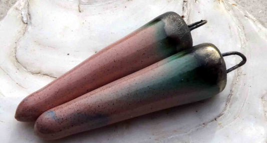 Ceramic Spikes Earring Charms -Almond Blossom