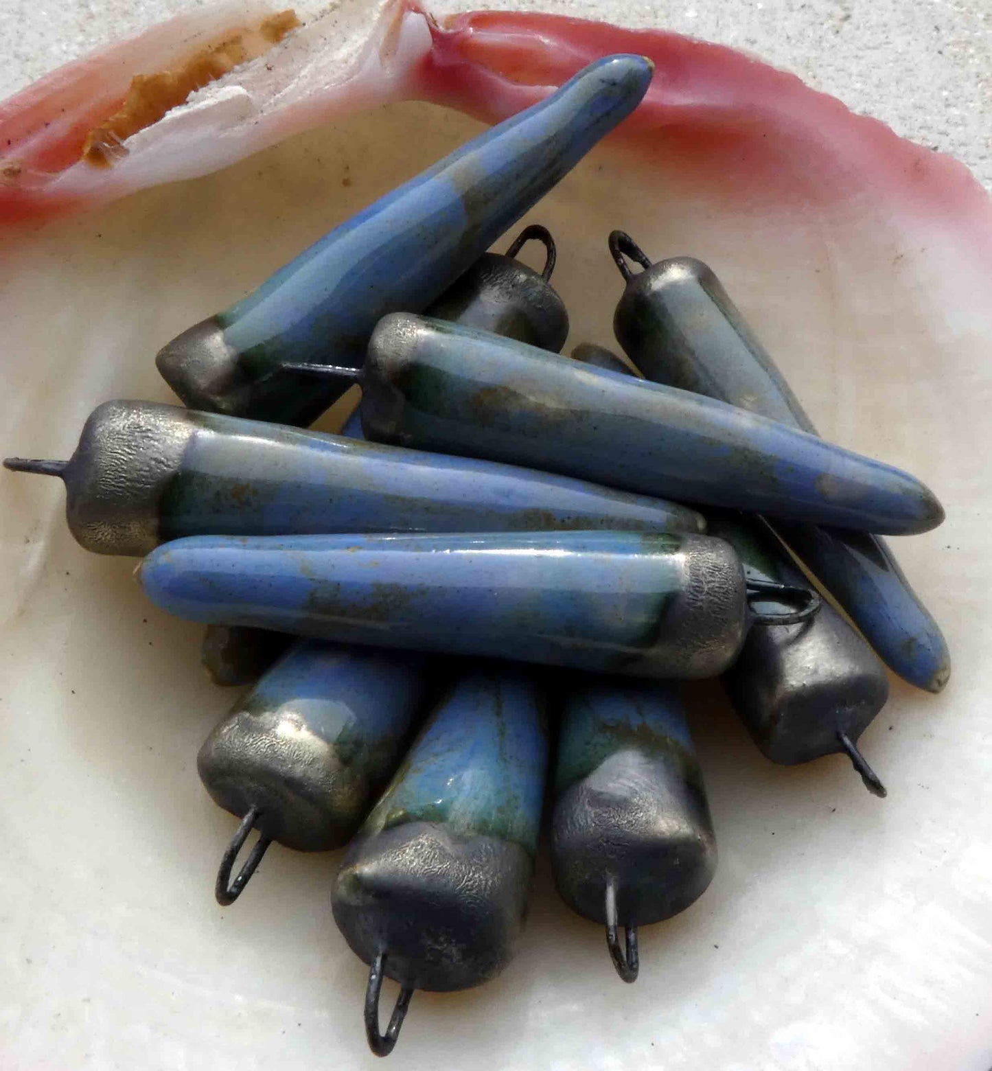 Ceramic Spikes Earring Charms -Wildflower