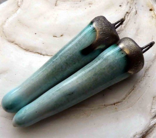 Ceramic Spikes Earring Charms - Morning Dew