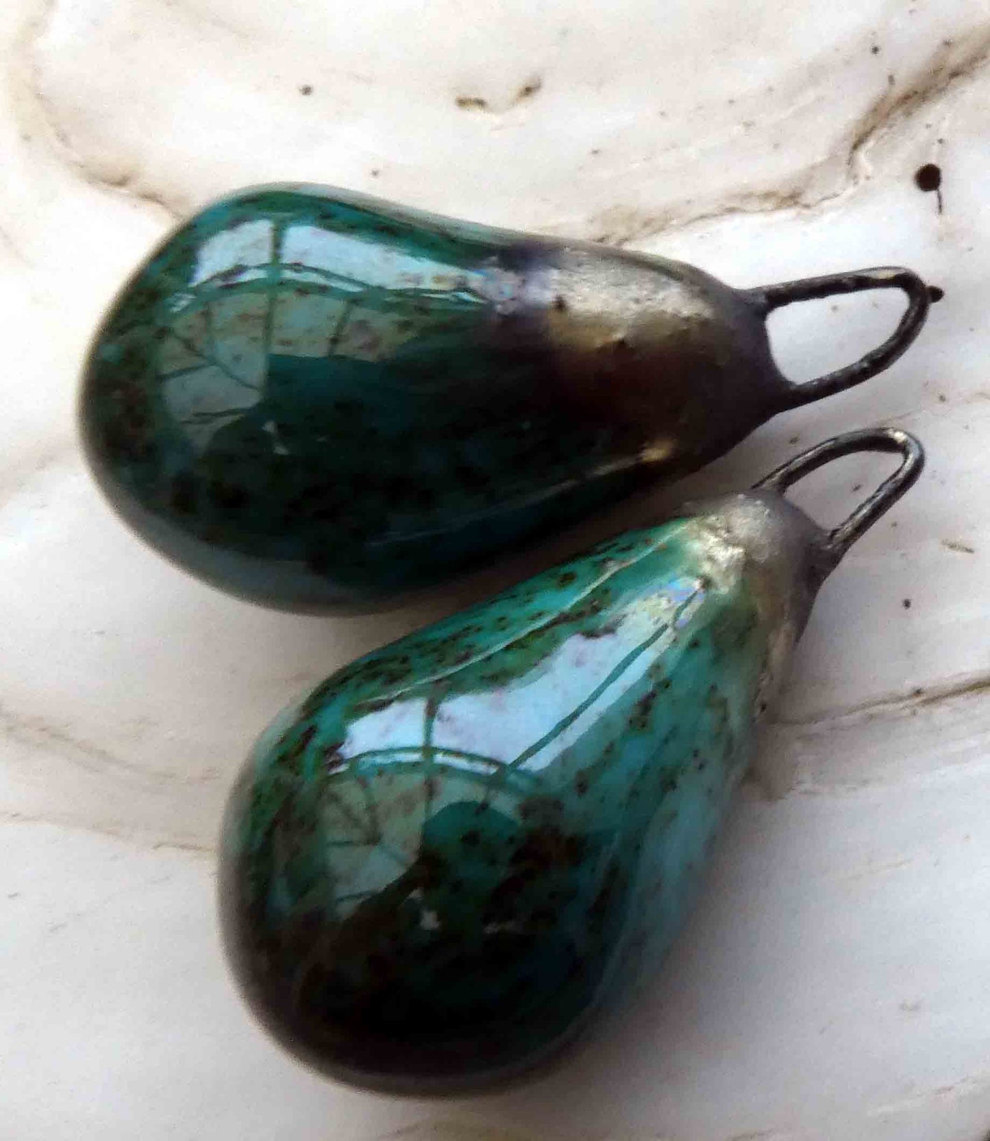 Ceramic Drops Earring Charms - Santa Lucia