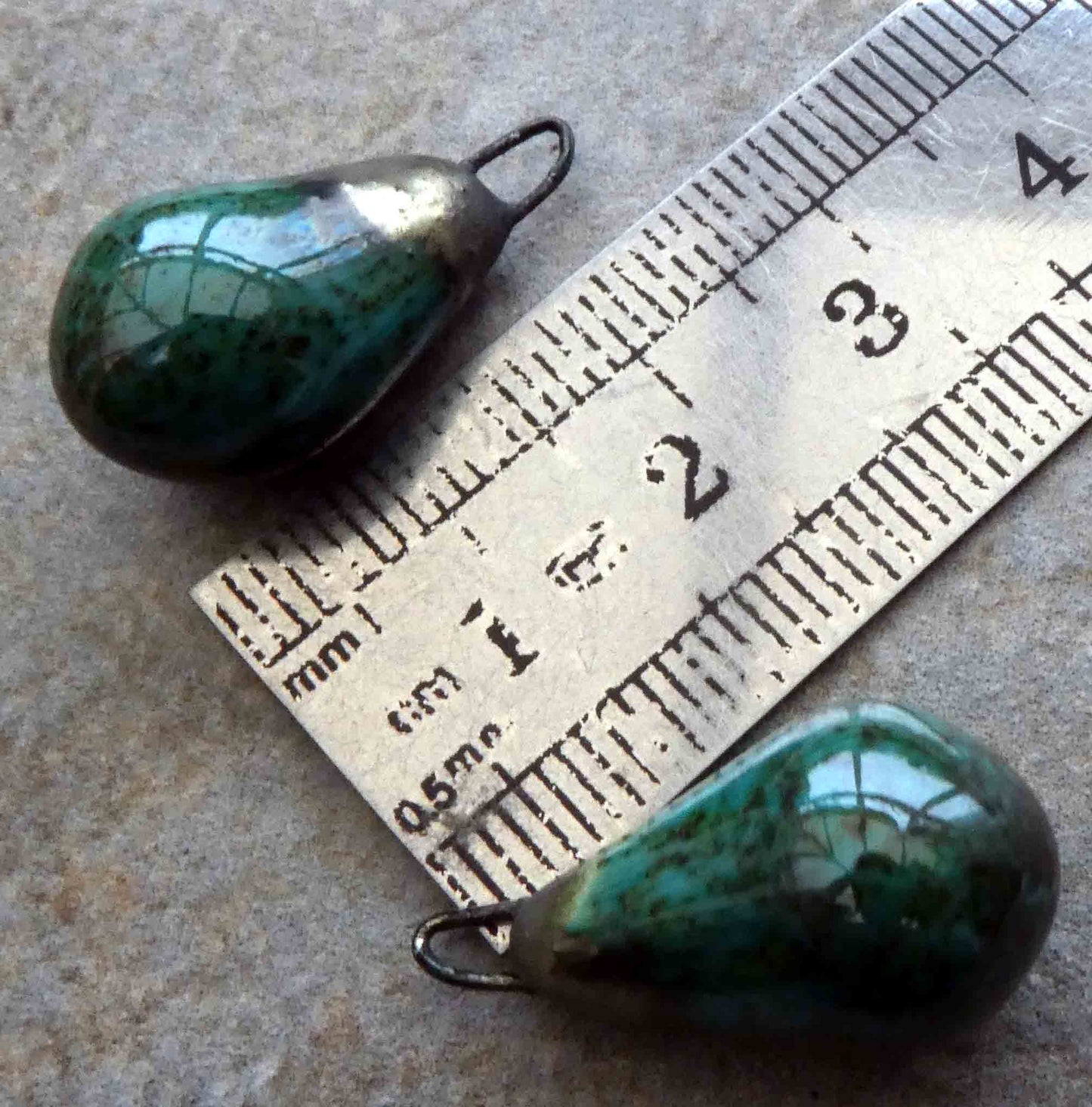 Ceramic Drops Earring Charms - Santa Lucia