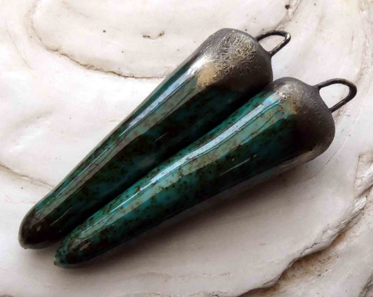 Ceramic Spikes Earring Charms - Santa Lucia