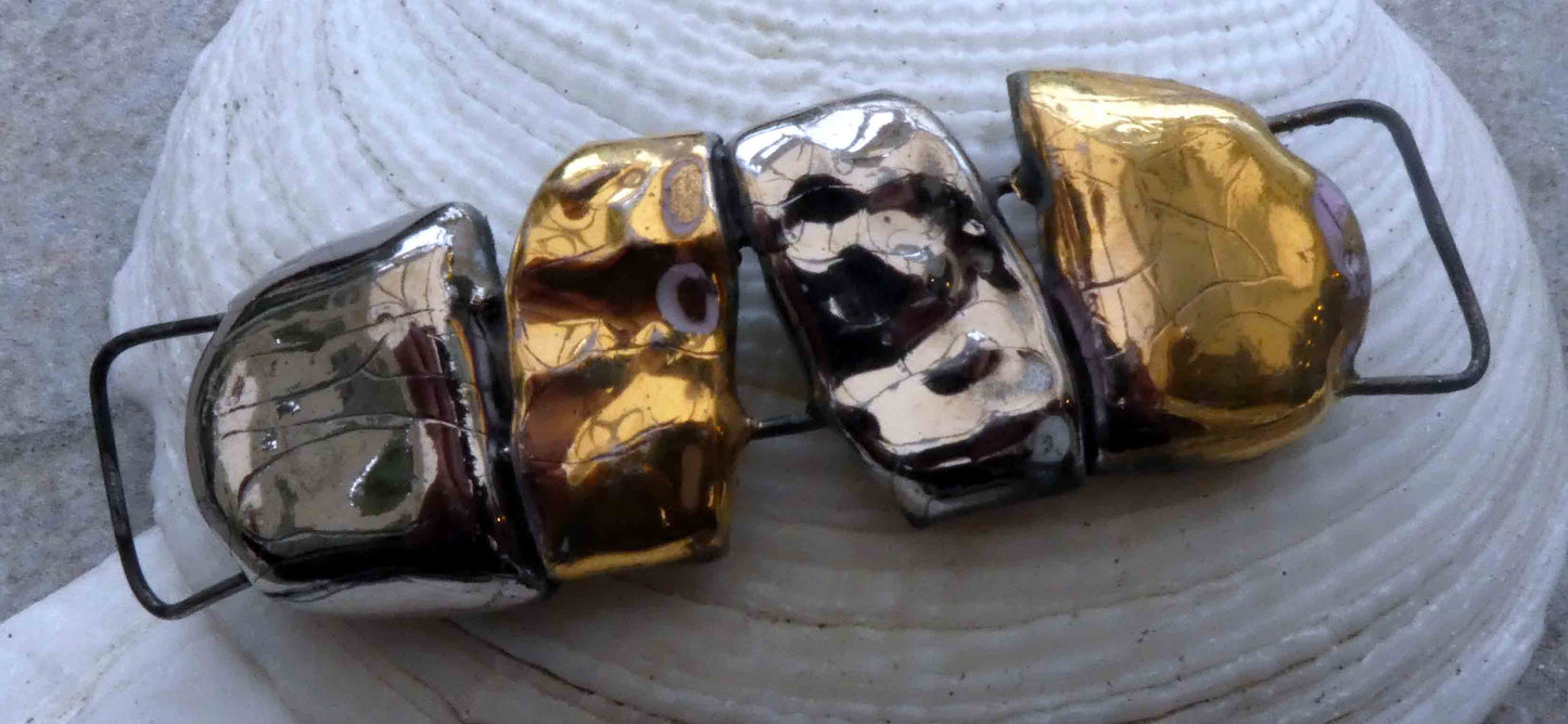 Ceramic Bracelet Focal - Mixed Lustre