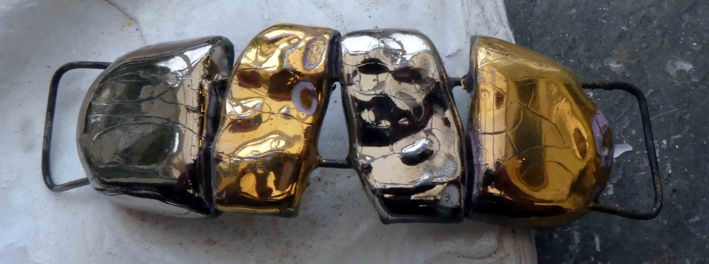 Ceramic Bracelet Focal - Mixed Lustre