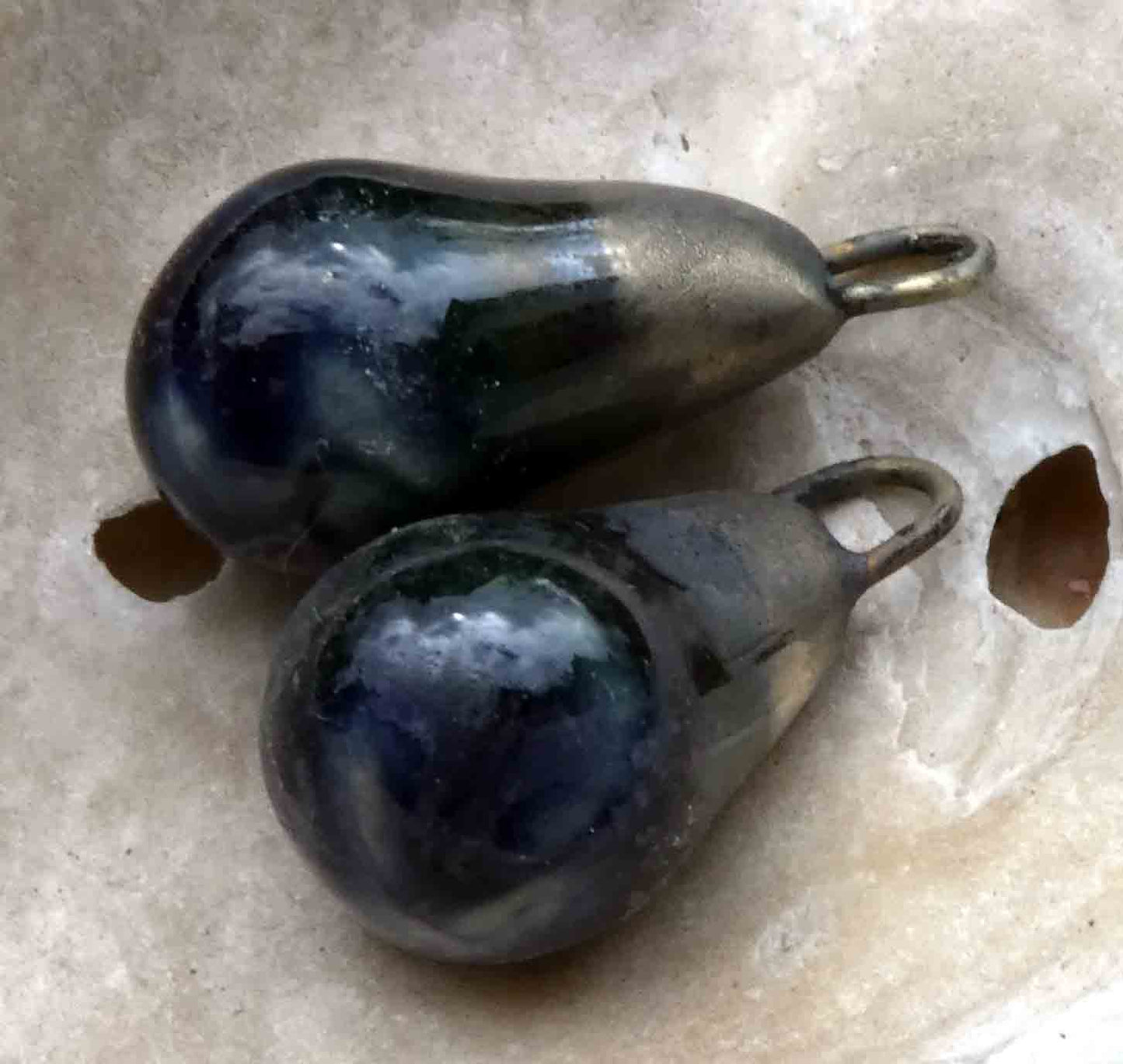 Ceramic Drops Earring Charms- Syringa