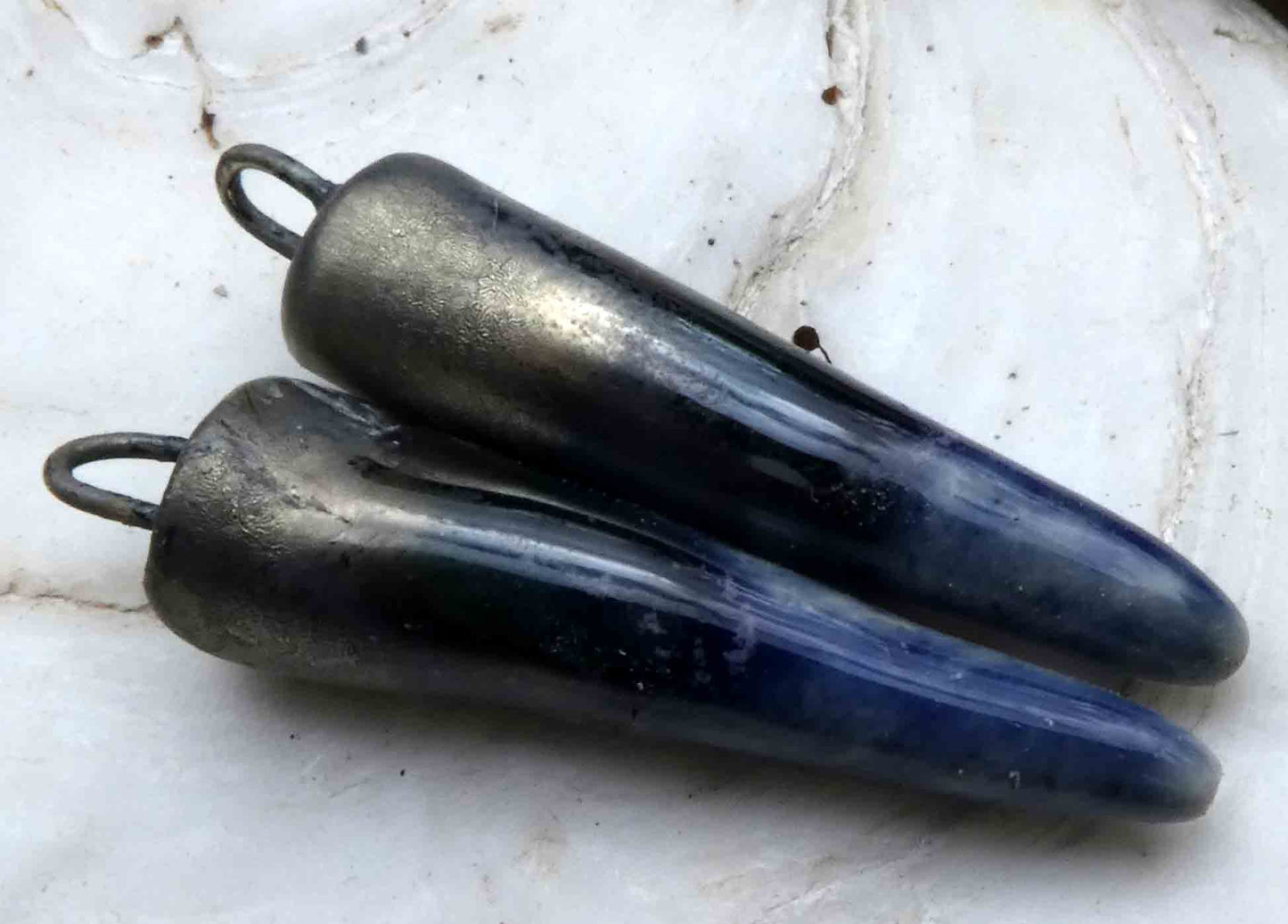 Ceramic Spikes Earring Charms- Syringa