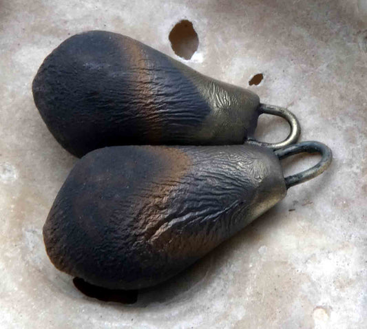 Ceramic Drops Earring Charms- Saturated Gold