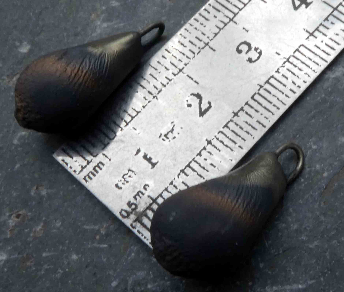 Ceramic Drops Earring Charms- Saturated Gold