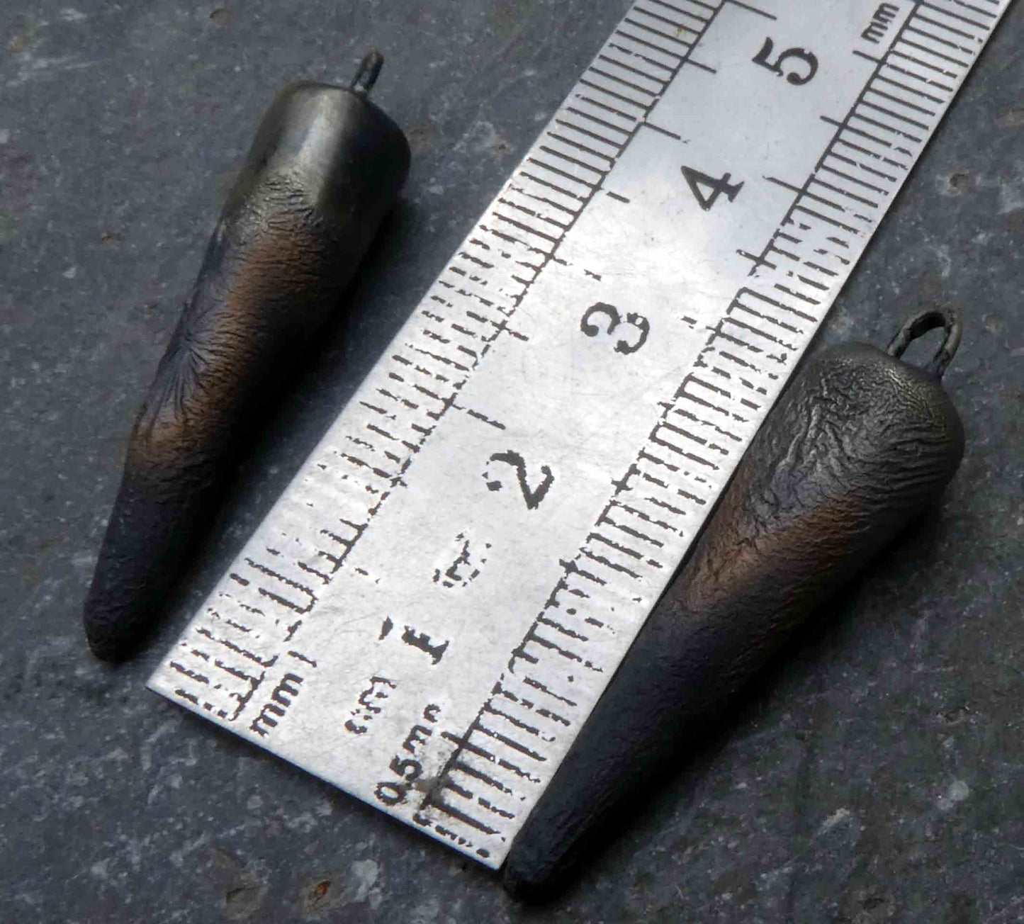 Ceramic Spikes Earring Charms- Saturated Gold