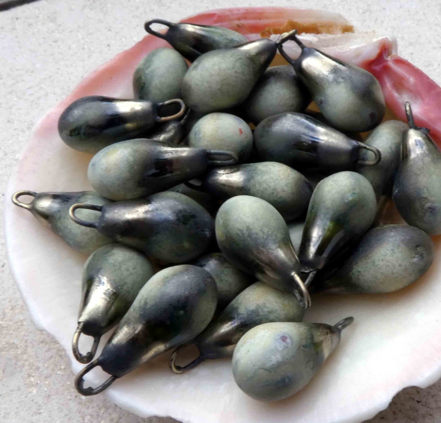 Ceramic Drops Earring Charms- Indigo Rain