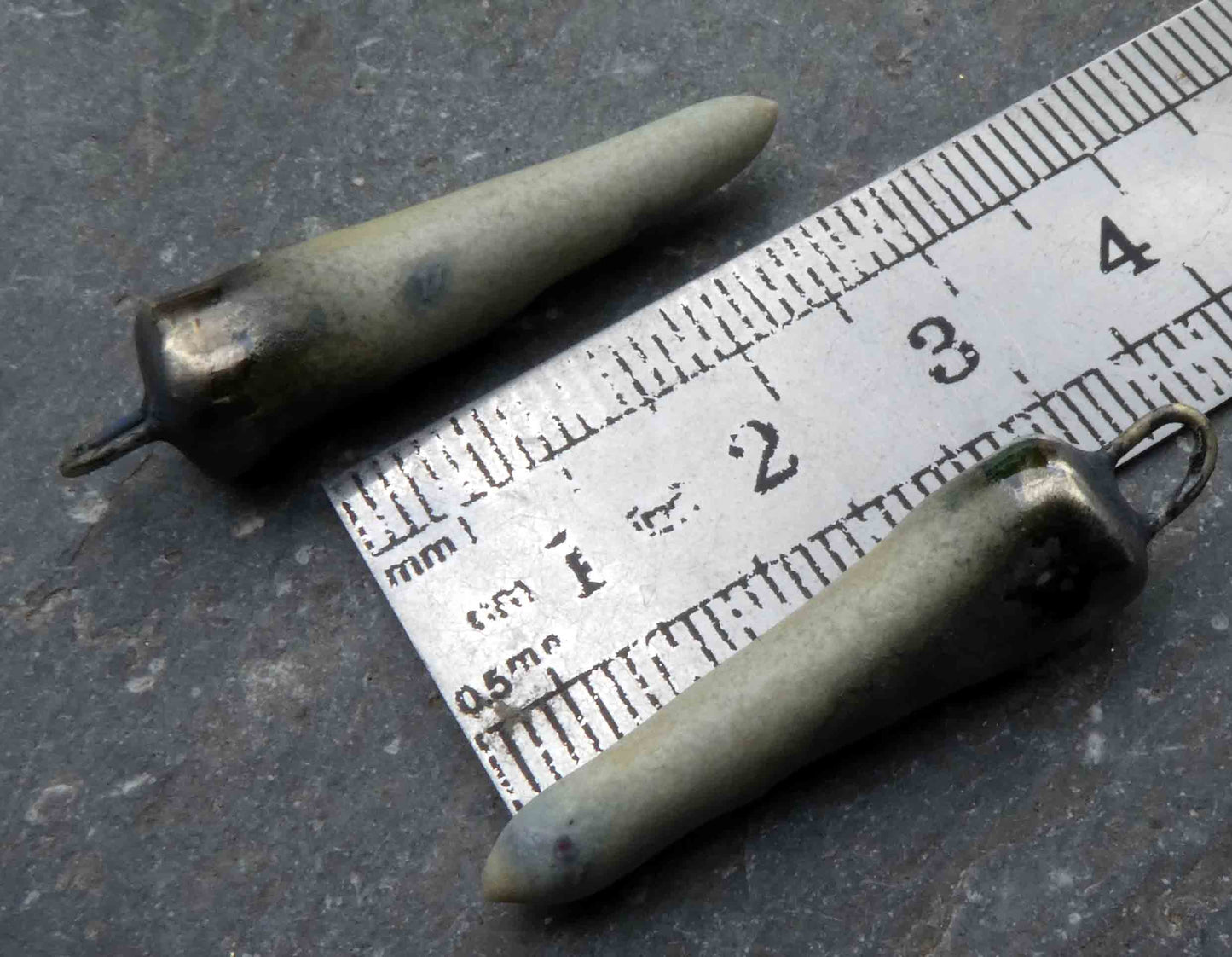 Ceramic Spikes Earring Charms- Indigo Rain