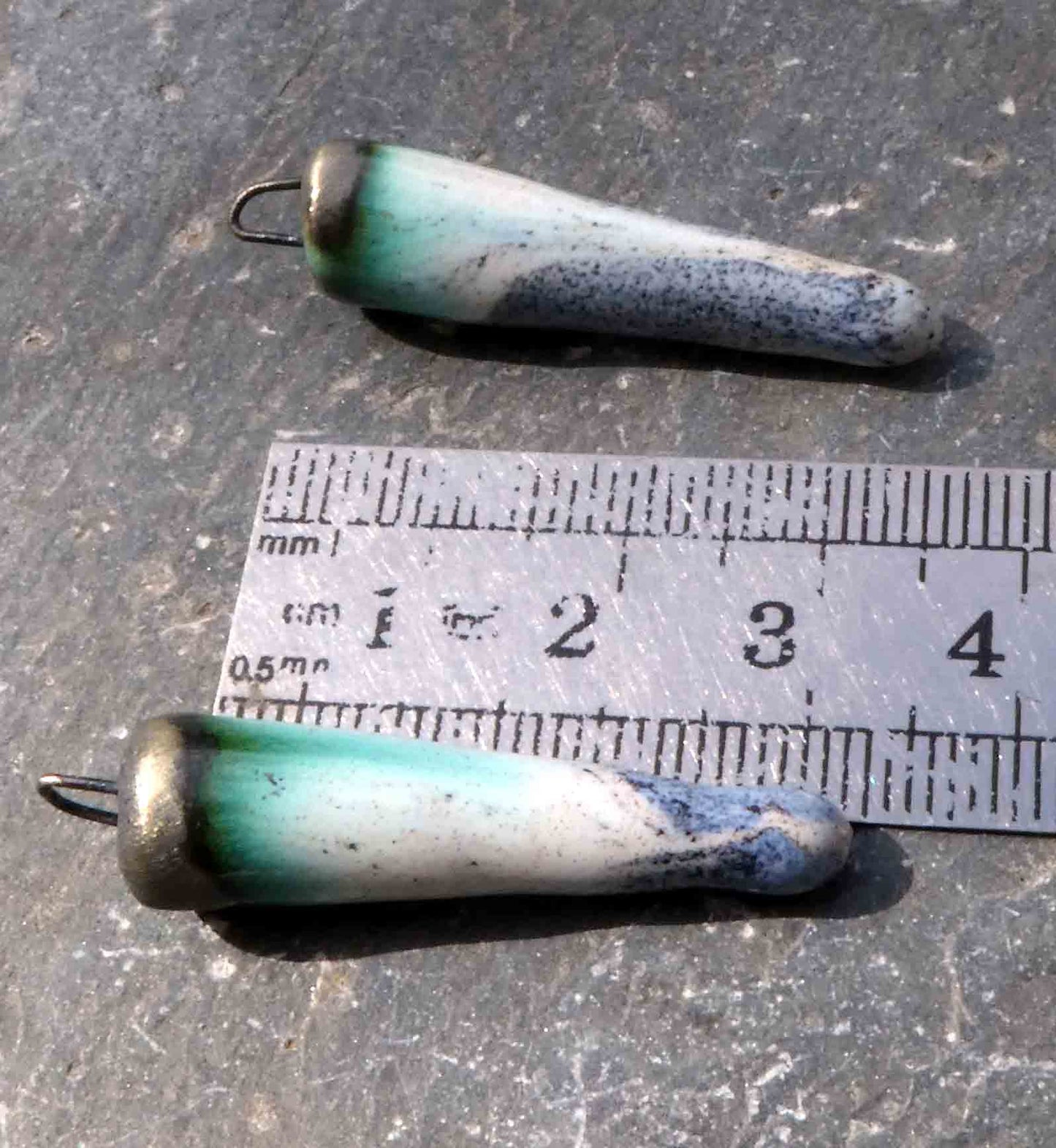 Ceramic Spikes Earring Charms - Mistral