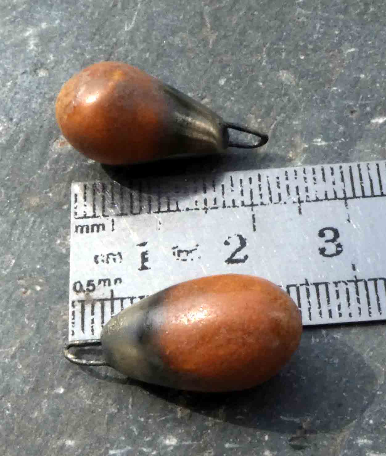 Ceramic Drops Earring Charms - Iron Earth