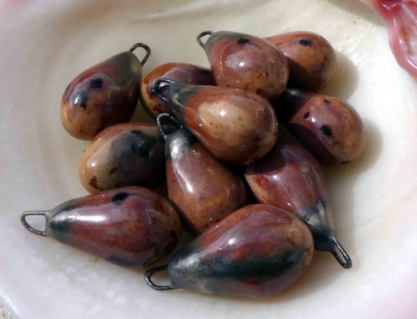 Ceramic Drops Earring Charms - Painted Desert