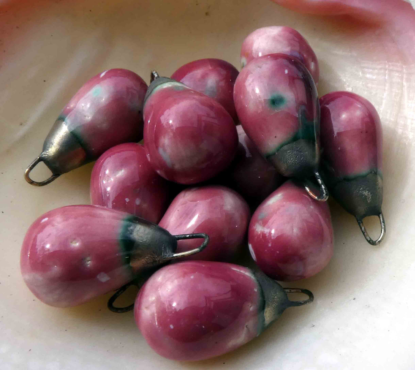 Ceramic Drops Earring Charms - Oriental Princess