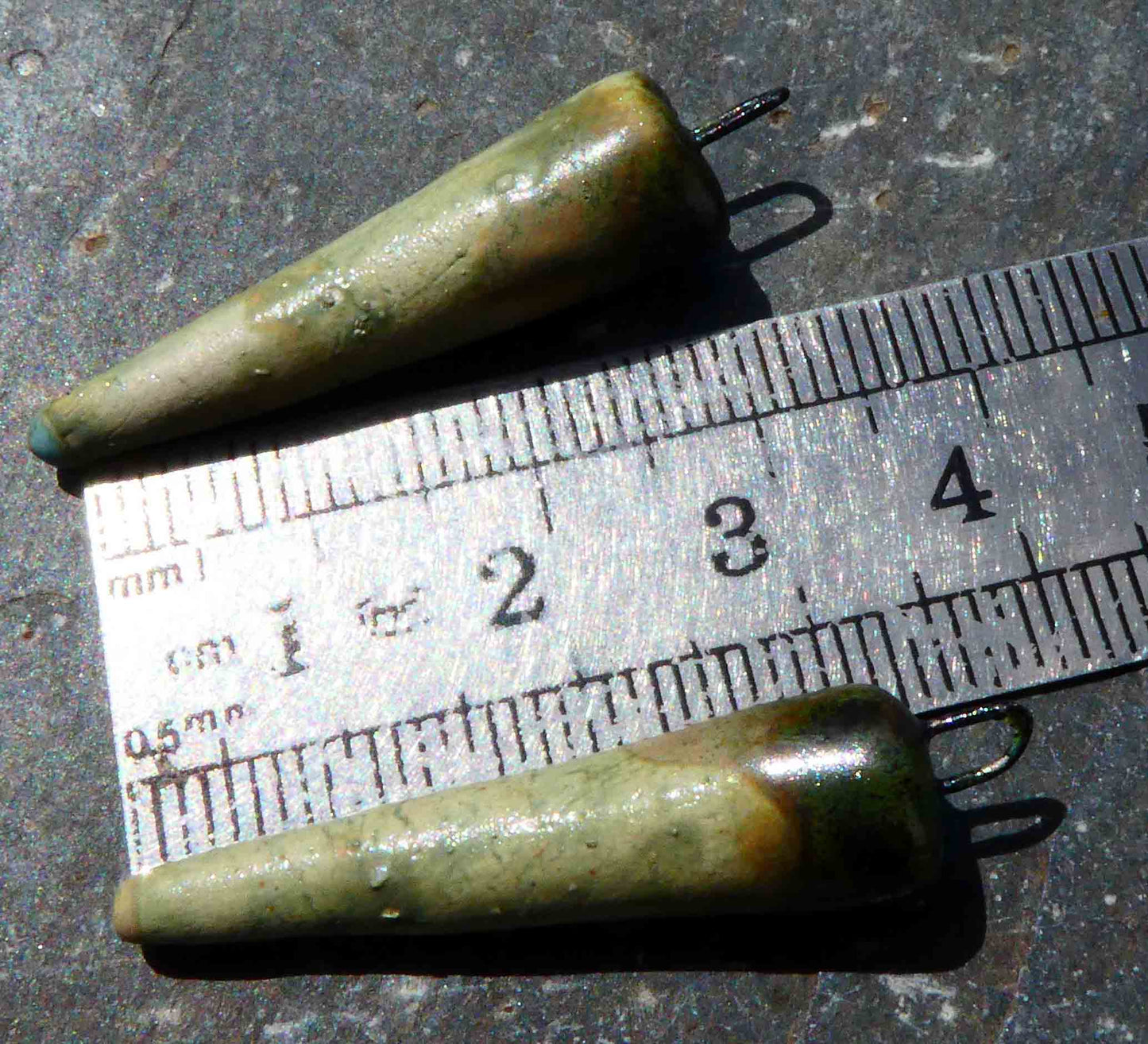 Ceramic Spikes Earring Charms - Titanium