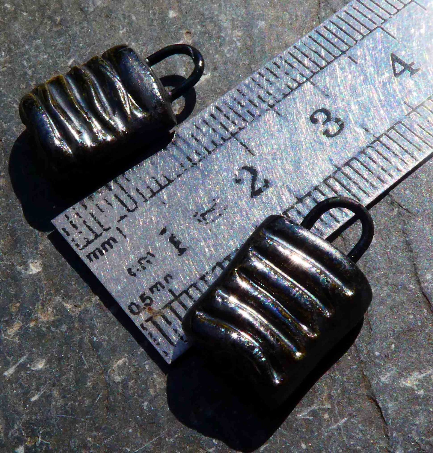 Ceramic Padlock Earring Charms