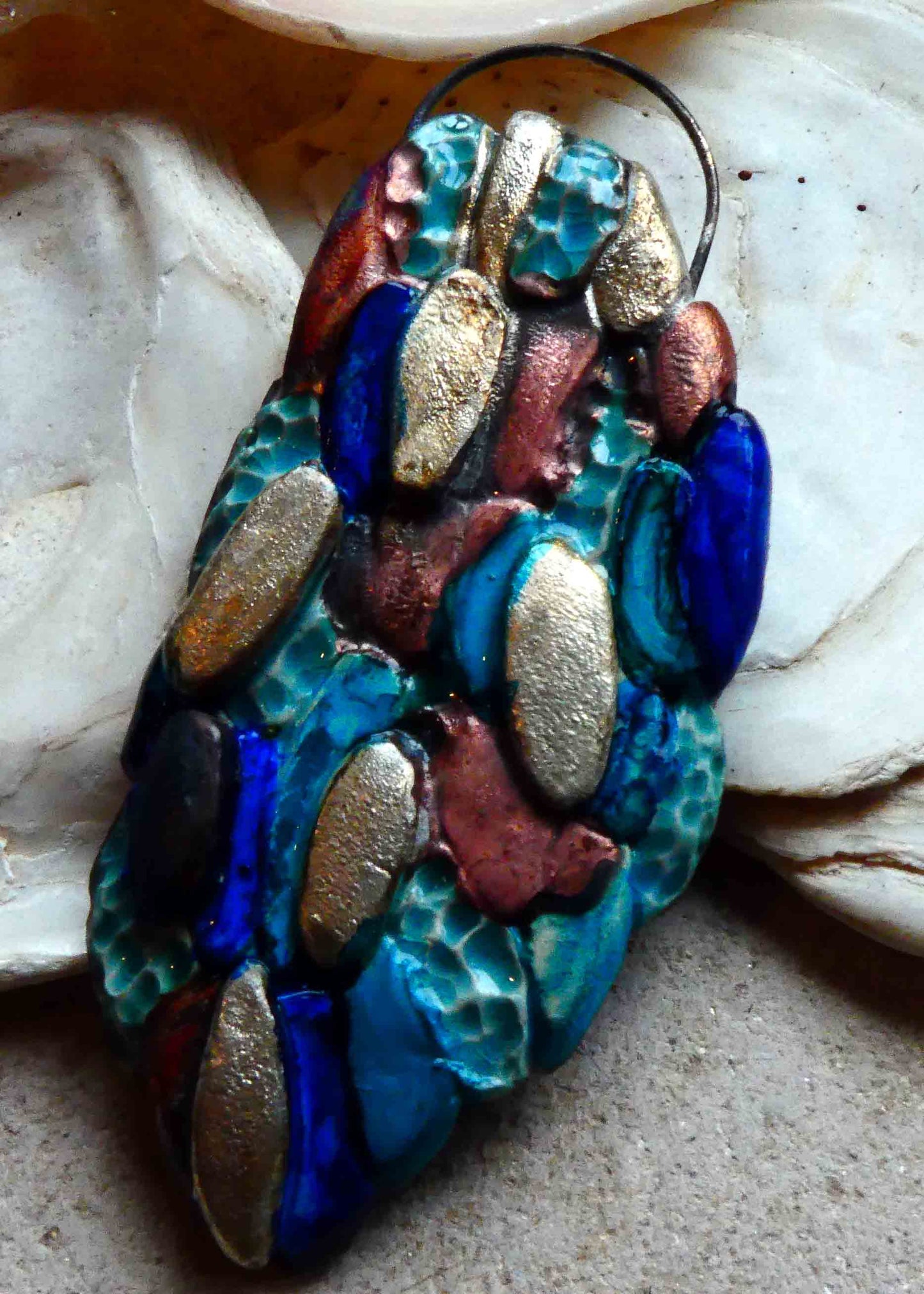 Ceramic Cobblestone Pendant