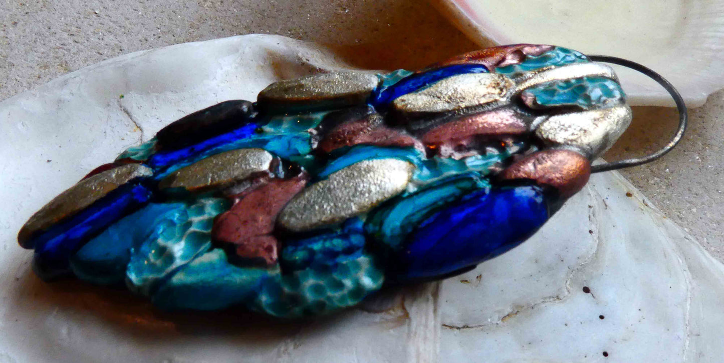 Ceramic Cobblestone Pendant