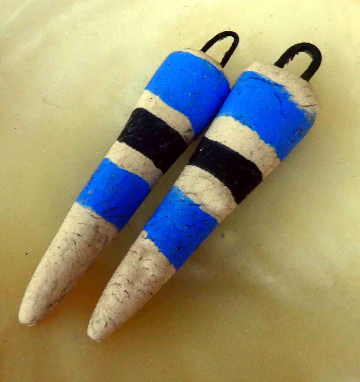Ceramic Scruffy Spikes - Royal Blue and Black