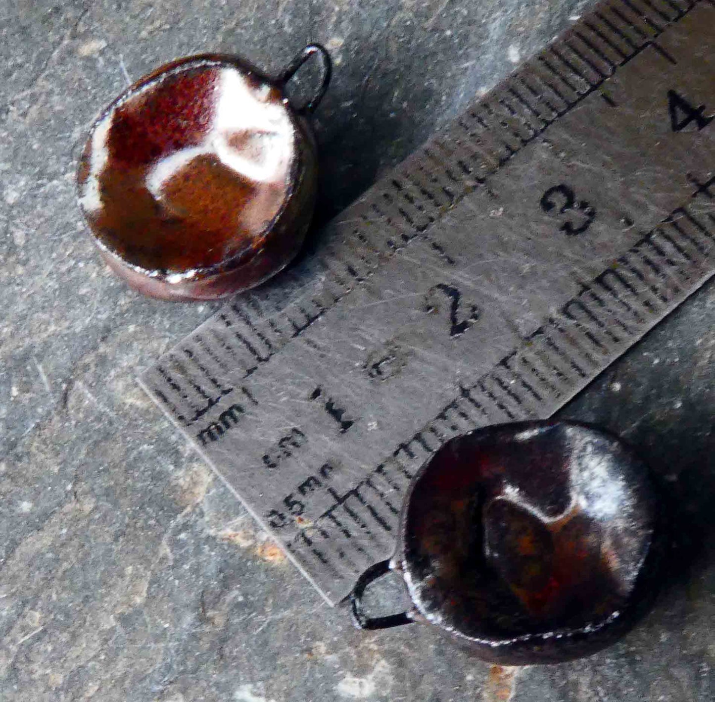 Ceramic Cobblestone Bowl Drops Earring Charms -Gloria