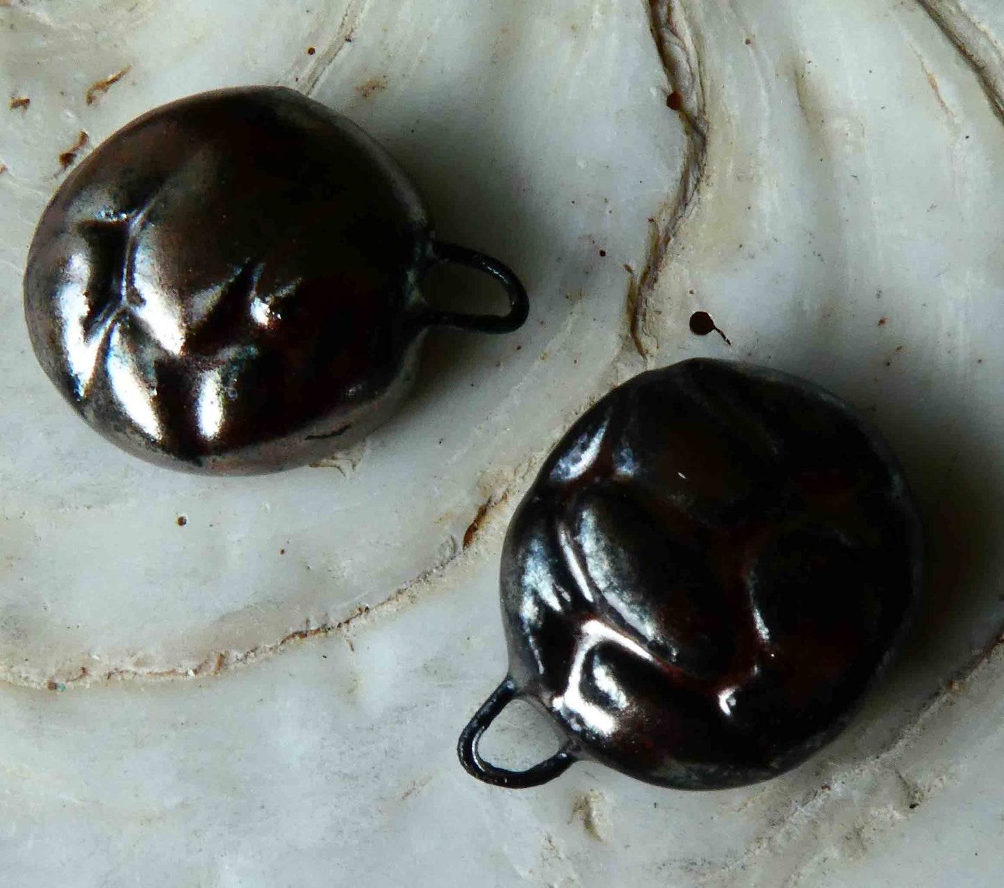 Ceramic Cobblestone Bowl Drops Earring Charms -Gloria