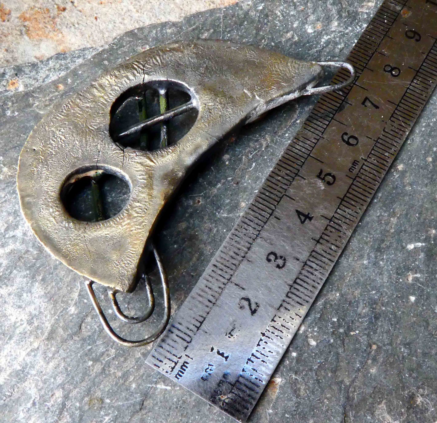 Ceramic Mixed Texture Pendant #2