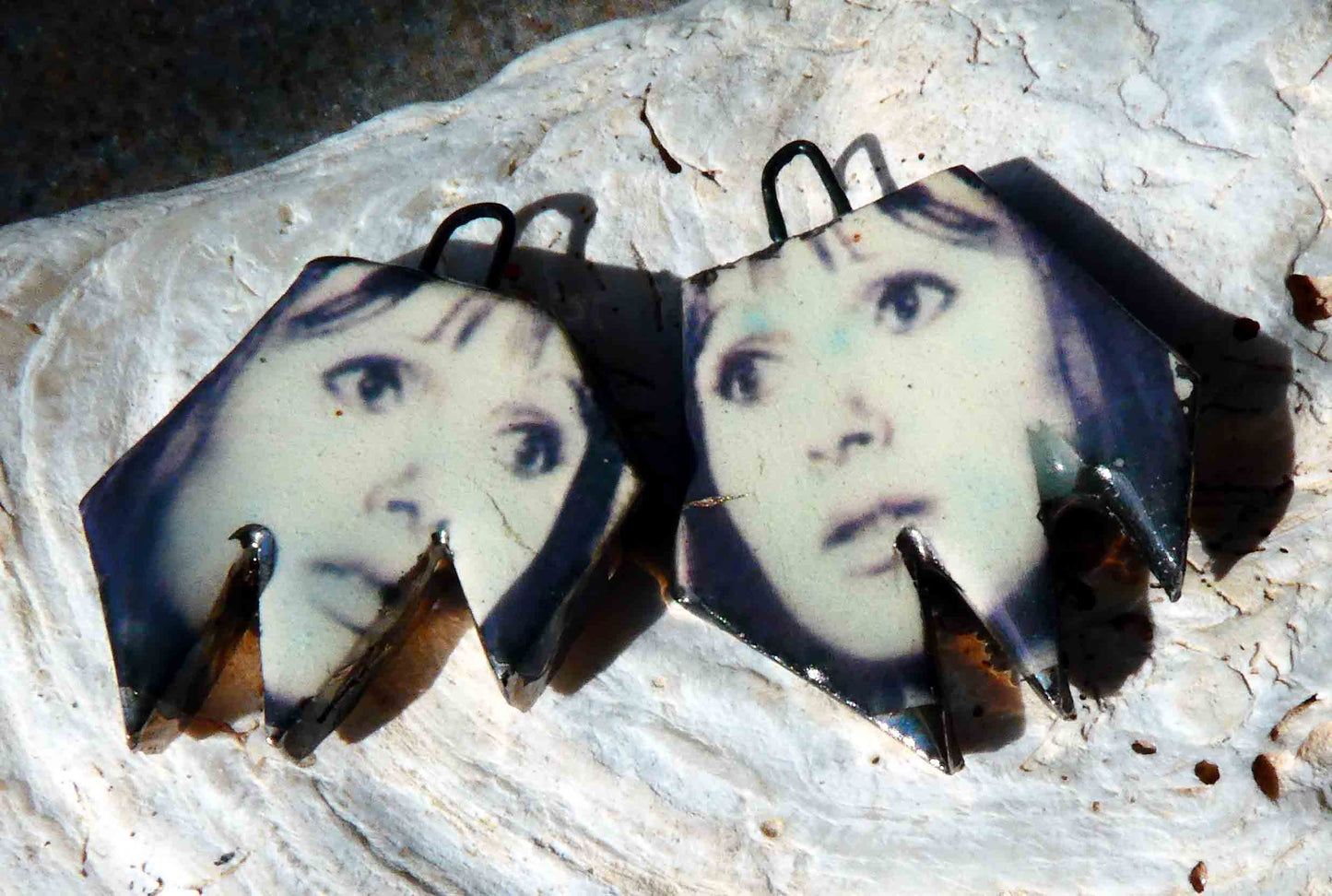 Ceramic Screamer Decal Earring Charms#6