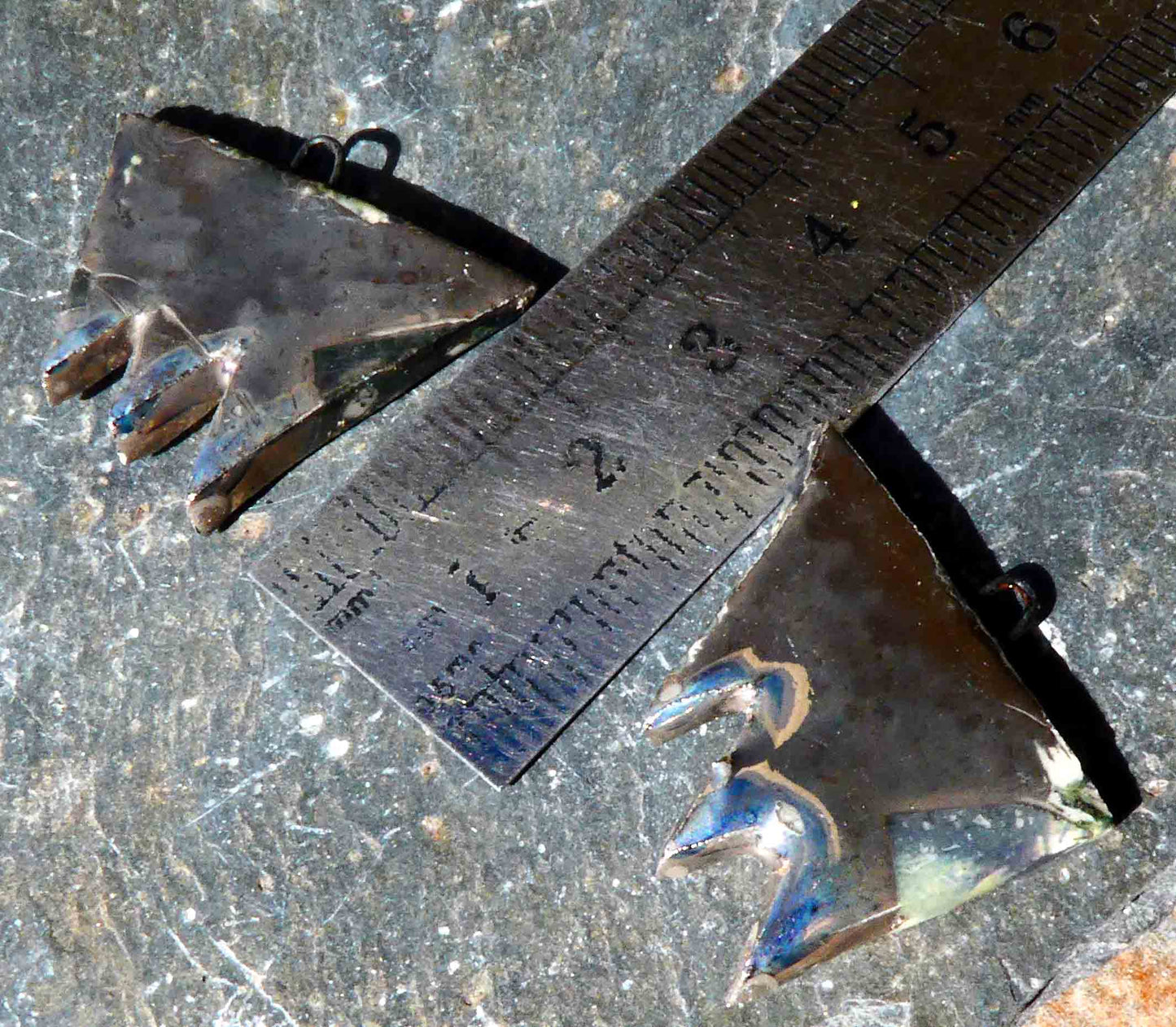 Ceramic Terror Decal Earring Charms#3