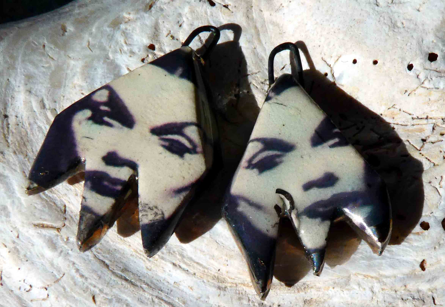 Ceramic Terror Decal Earring Charms#4