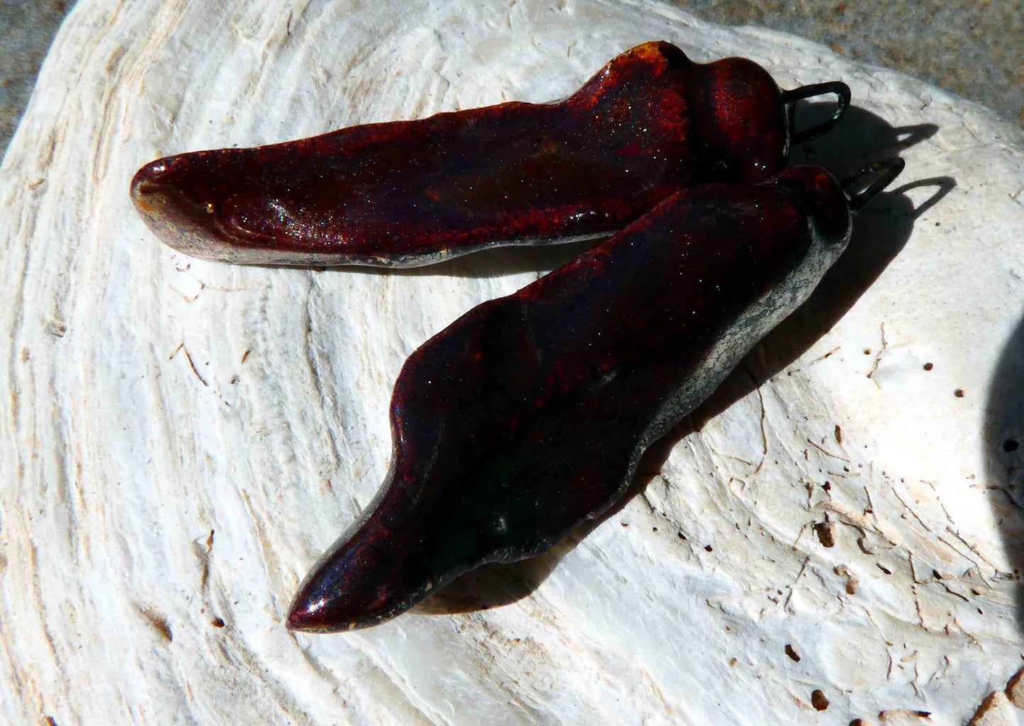 Ceramic Mystic Dagger Earring Charms - Rose Gold