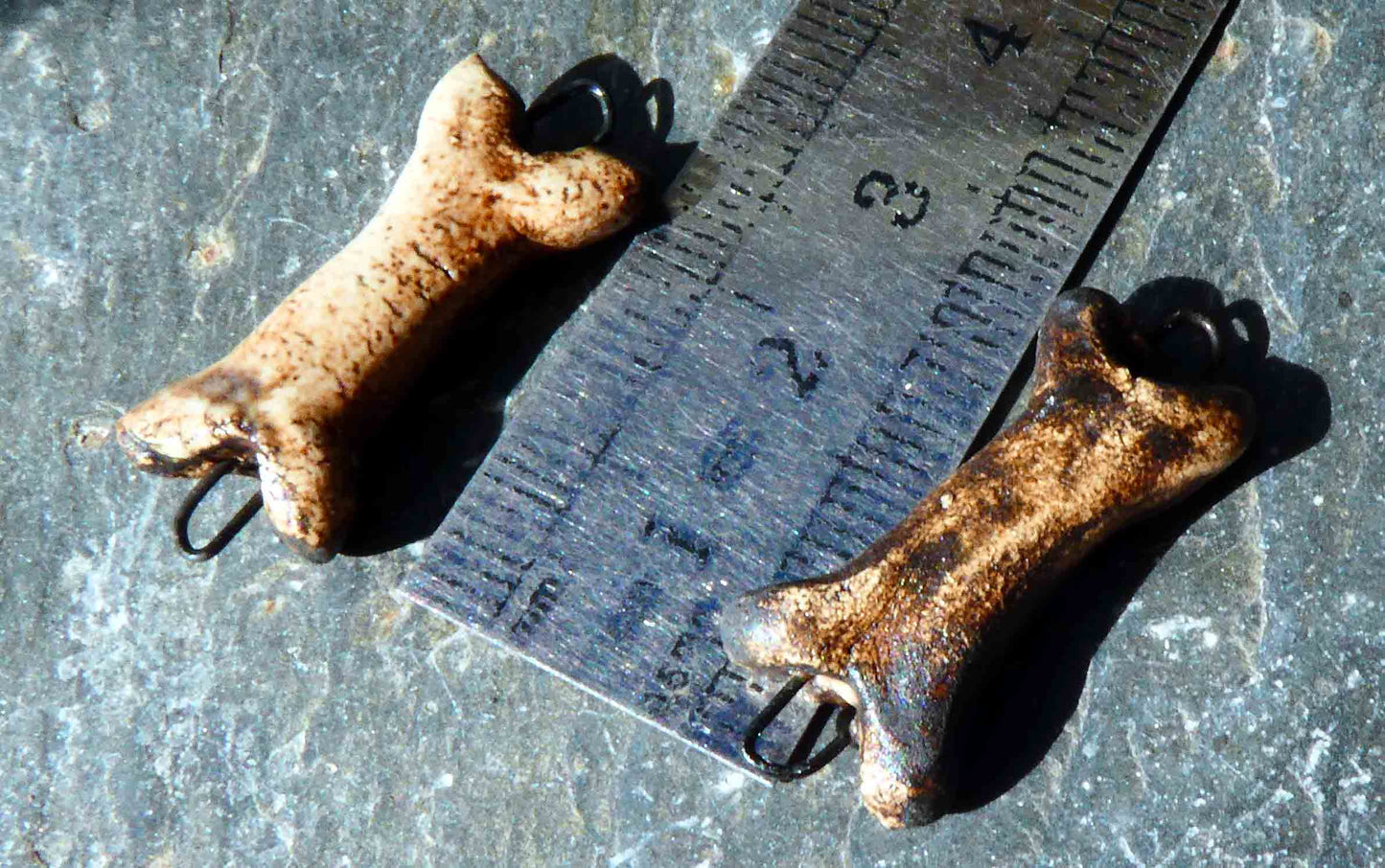 Ceramic Bones Earring Connectors